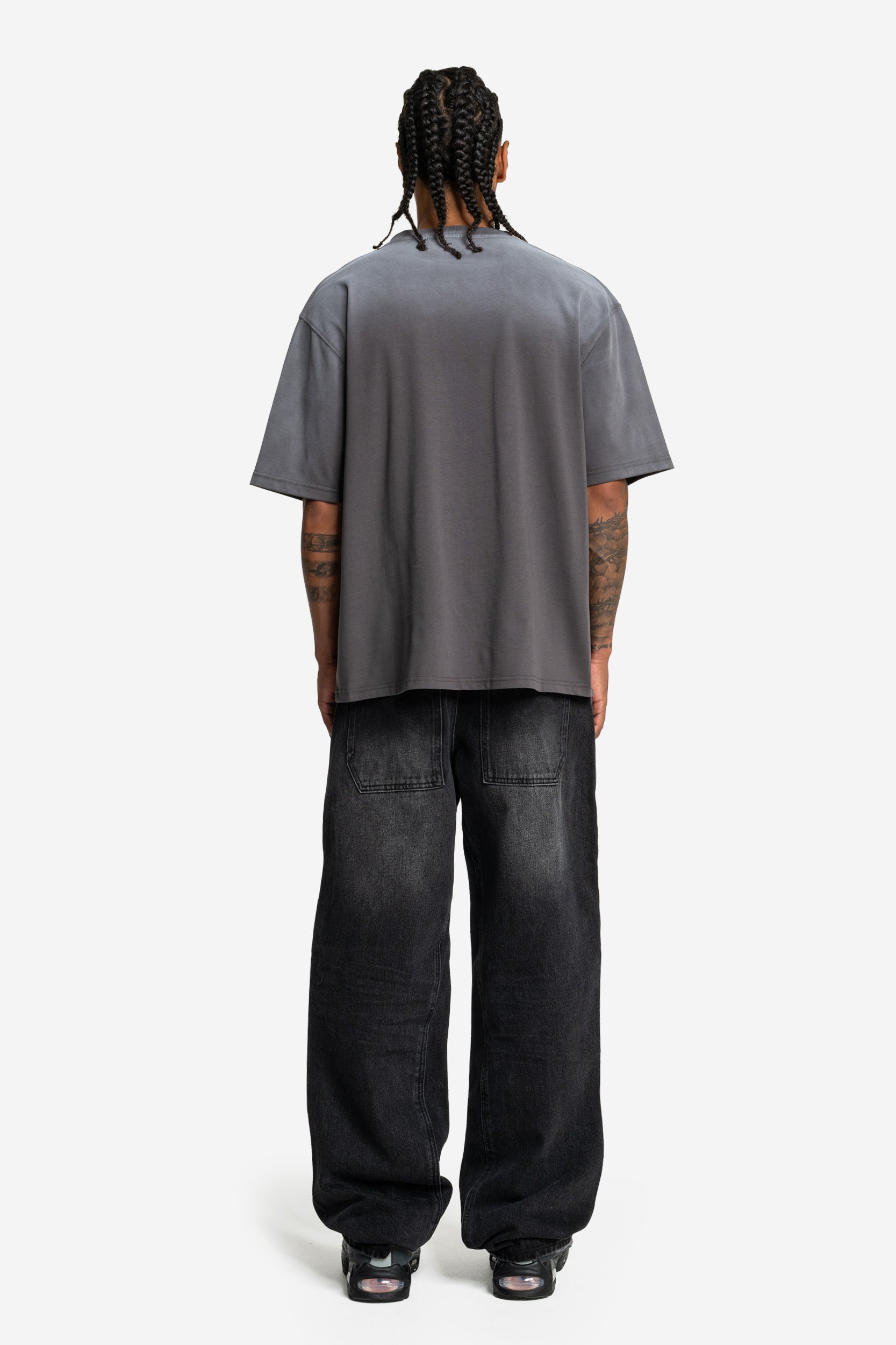 WET DREAM TEE DARK GRAY WASHED