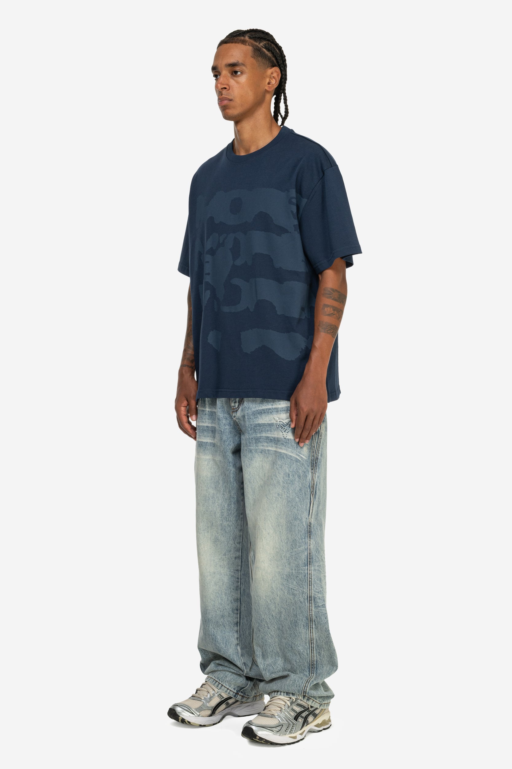 RADIANT CASH TEE NAVY