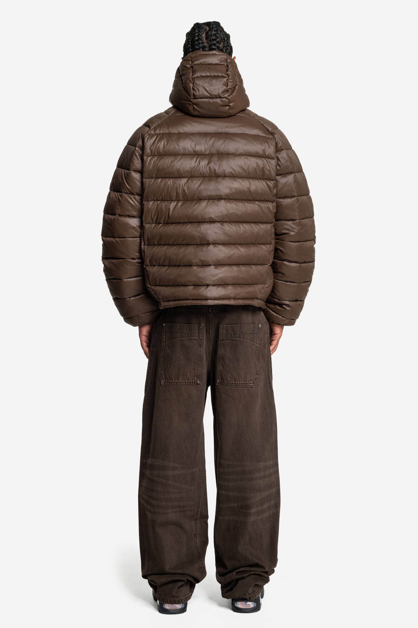 SLIM PUFFA JACKET BROWN