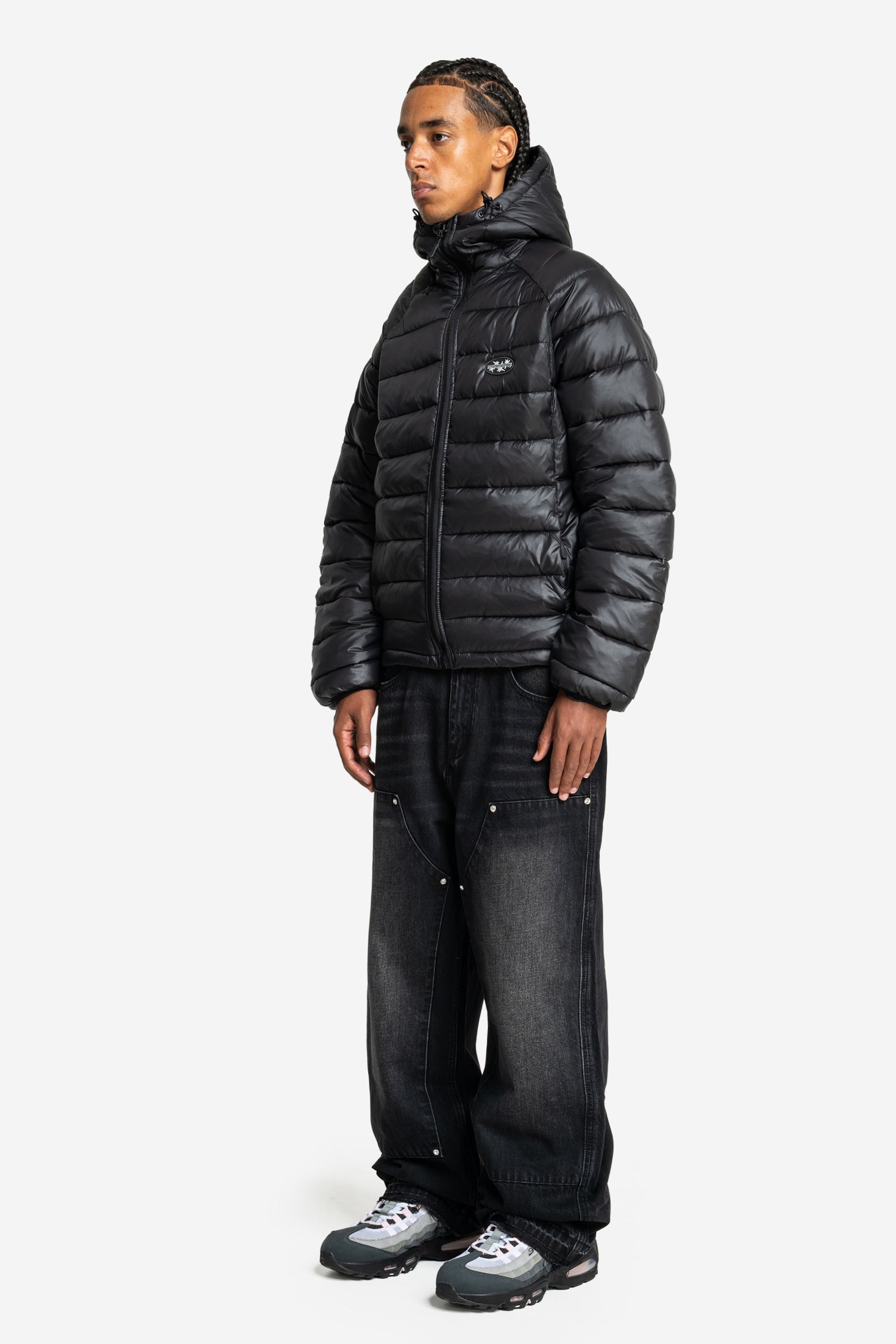 SLIM PUFFA JACKET BLACK
