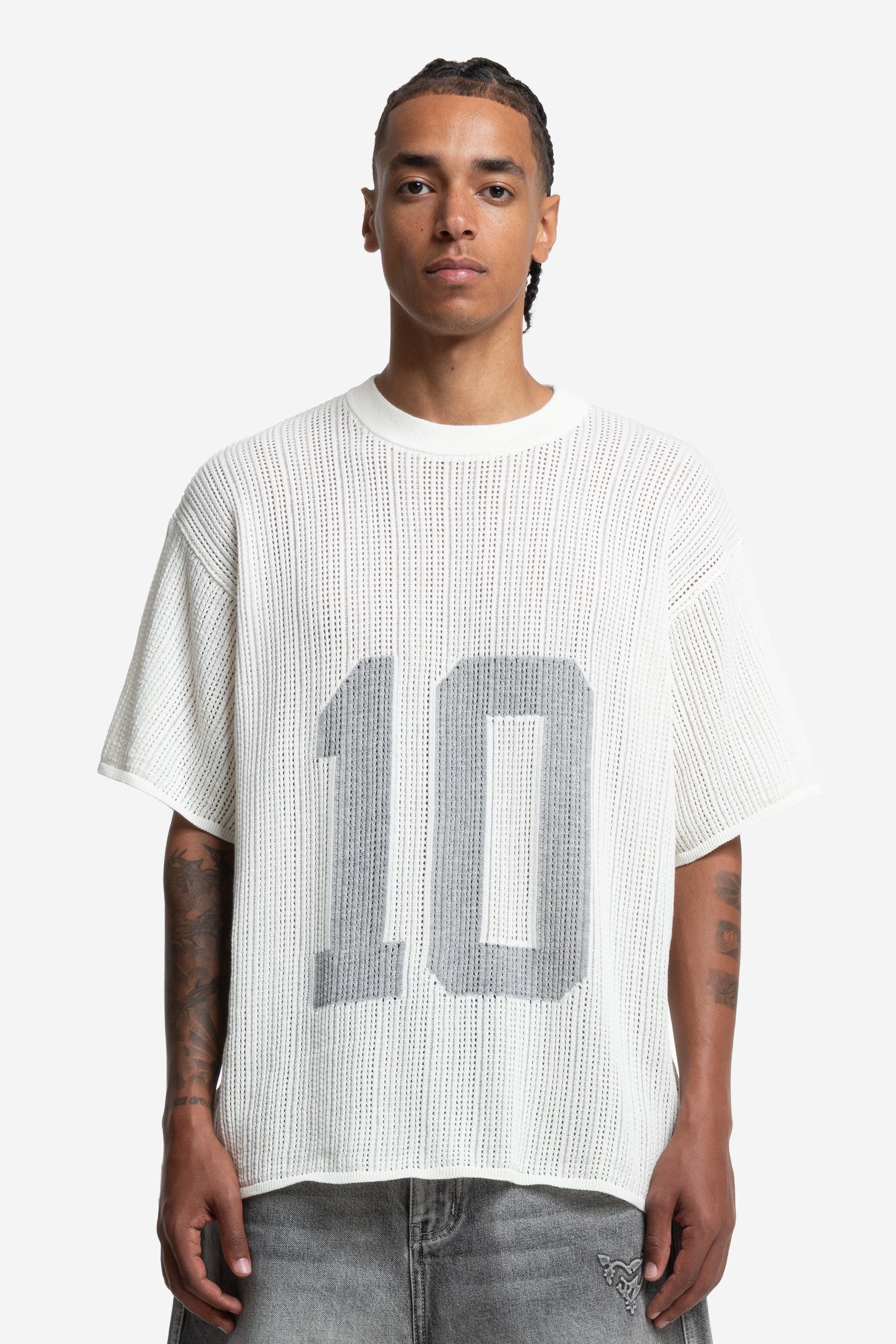KNIT TEE JERSEY WHITE