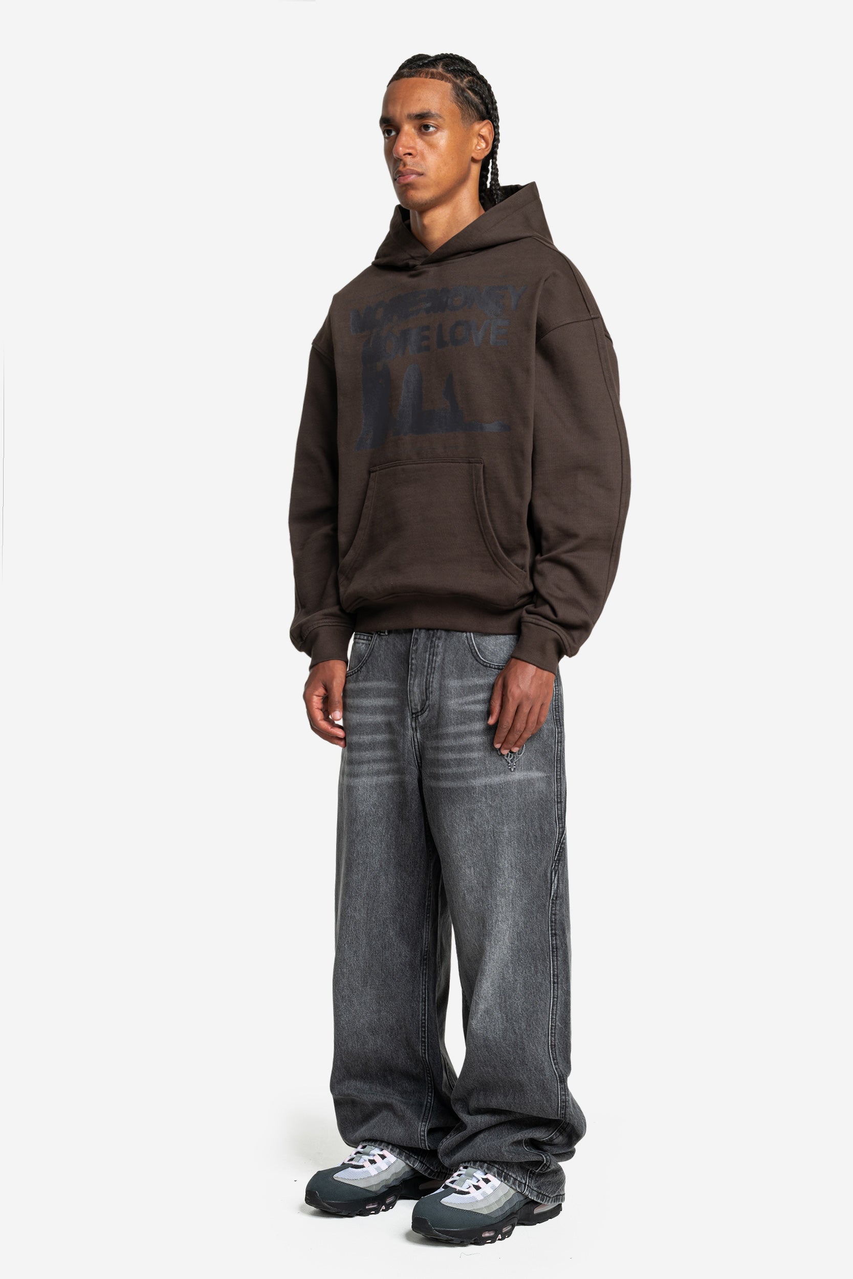 WET DREAM HOODIE DARK BROWN