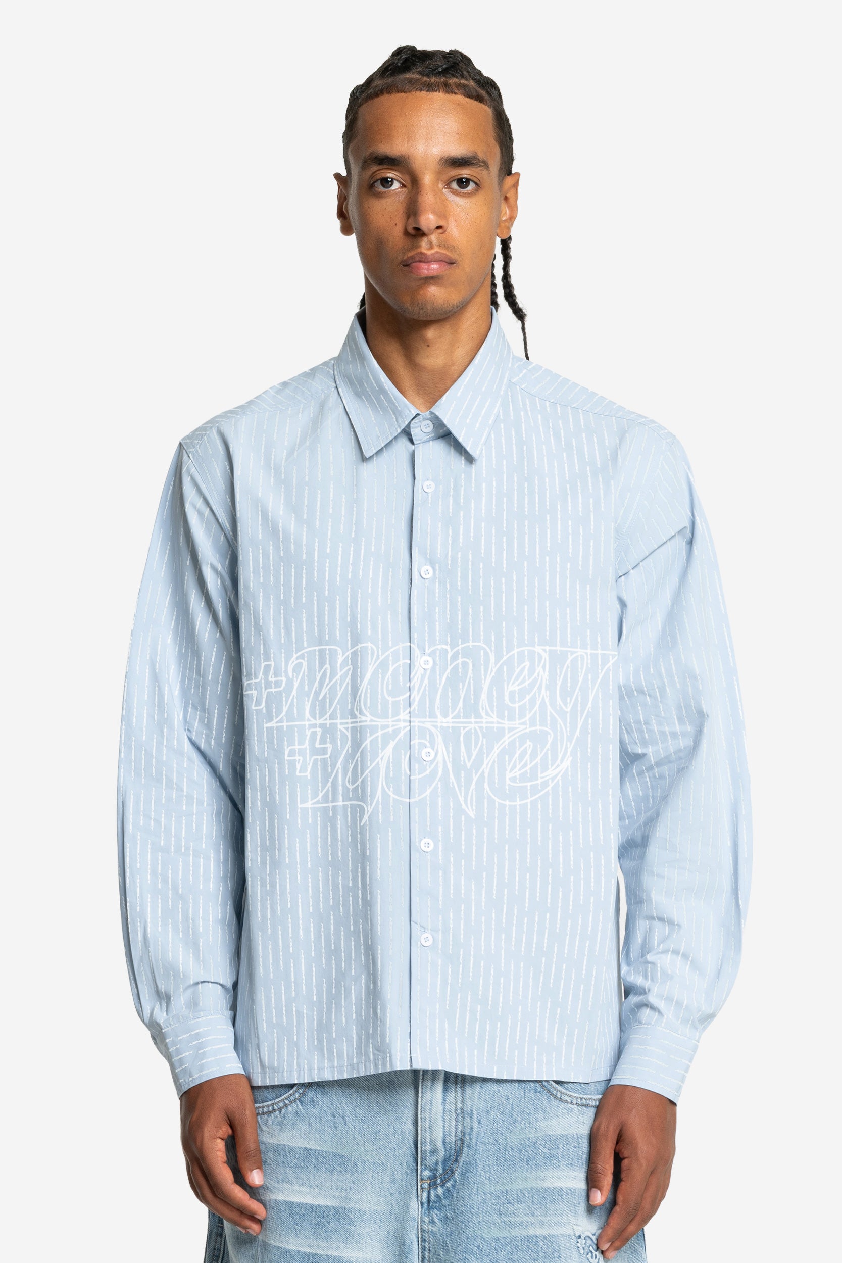 LONG-SLEEVE SHIRT BLUE