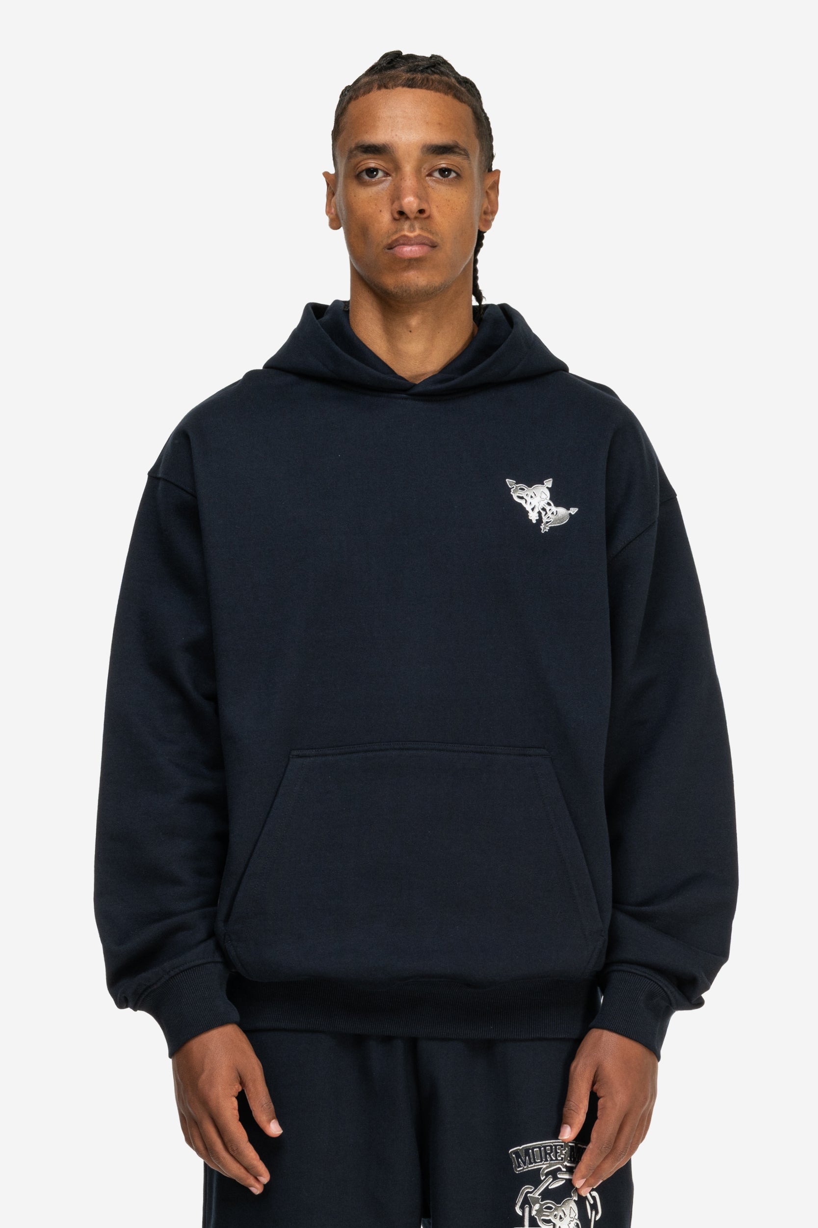 CHROME HOODIE NAVY