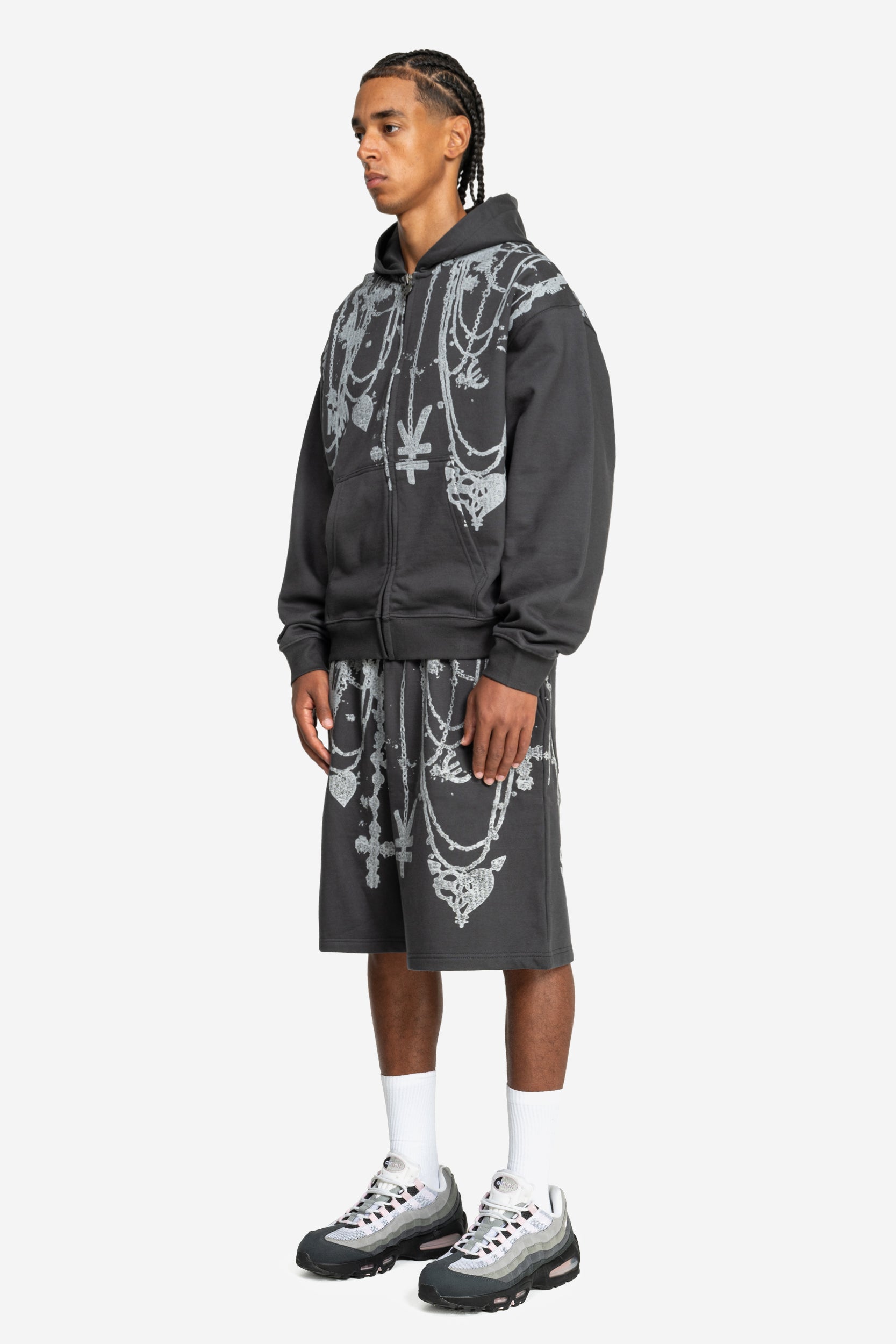 CHAINS SHORTS DARKGREY