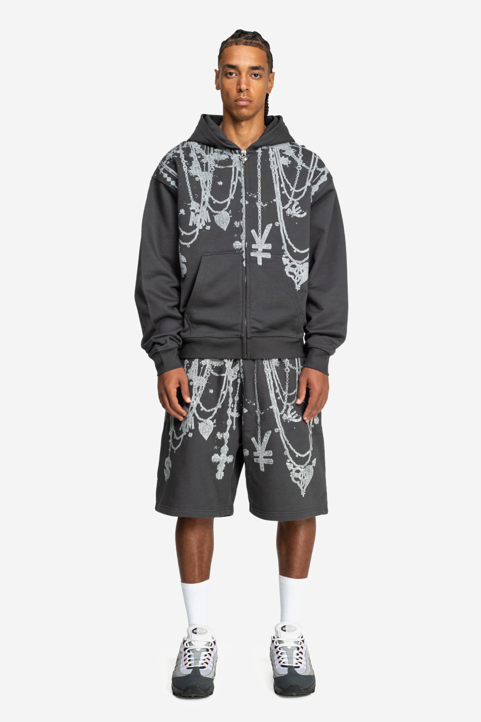 CHAINS SHORTS DARKGREY
