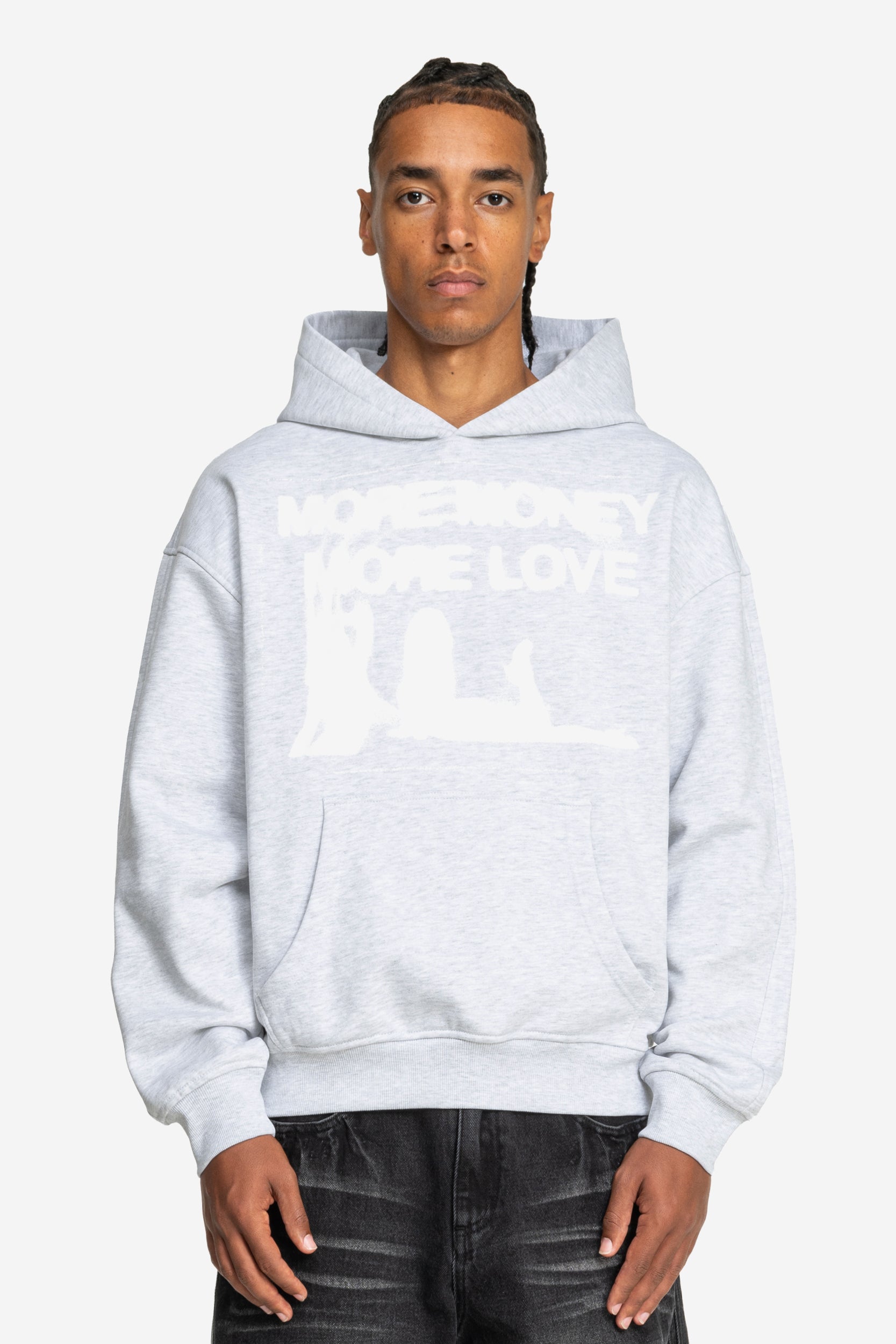WET DREAM HOODIE GREY MELANGE