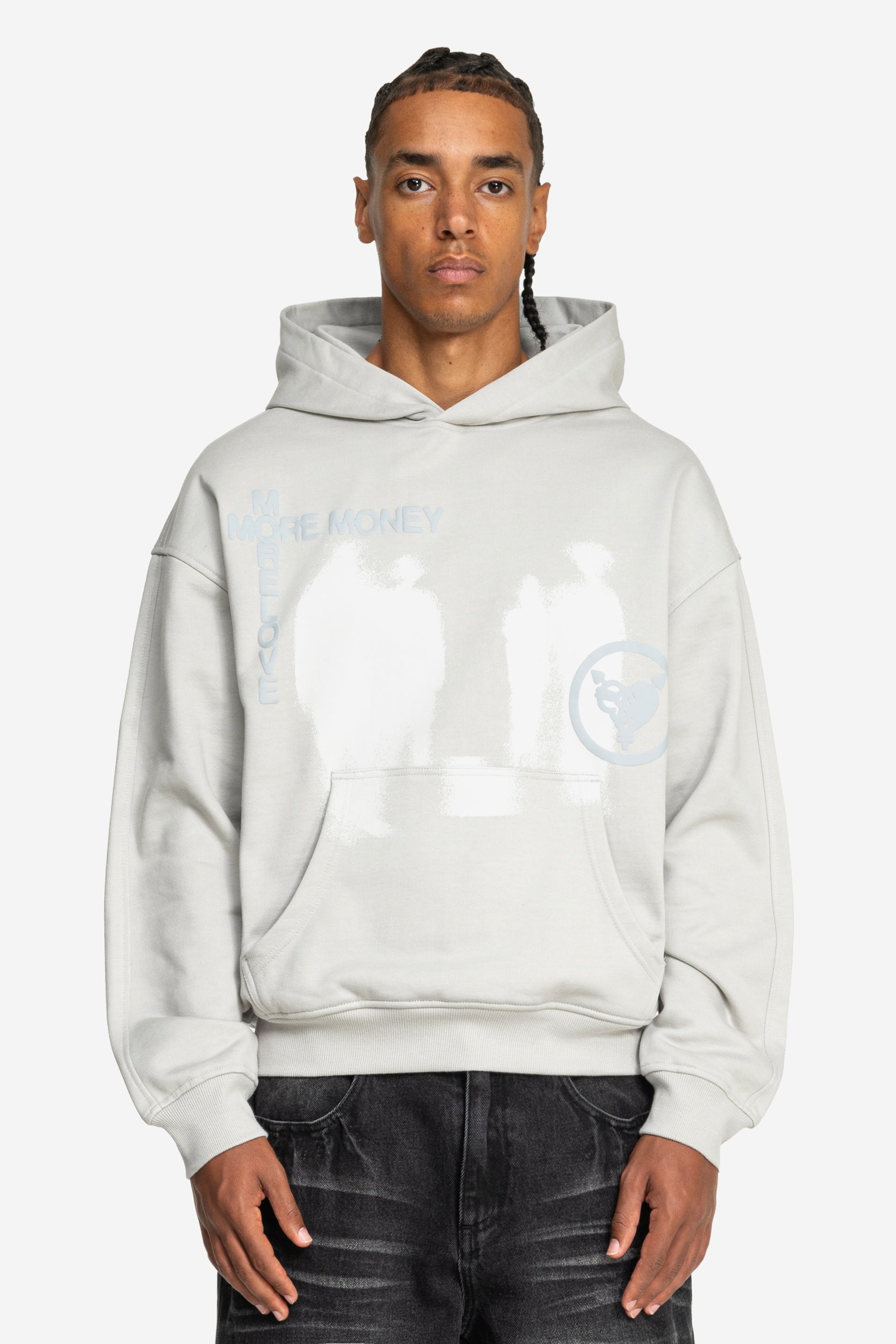 LOST BOND HOODIE LIGHT GREY