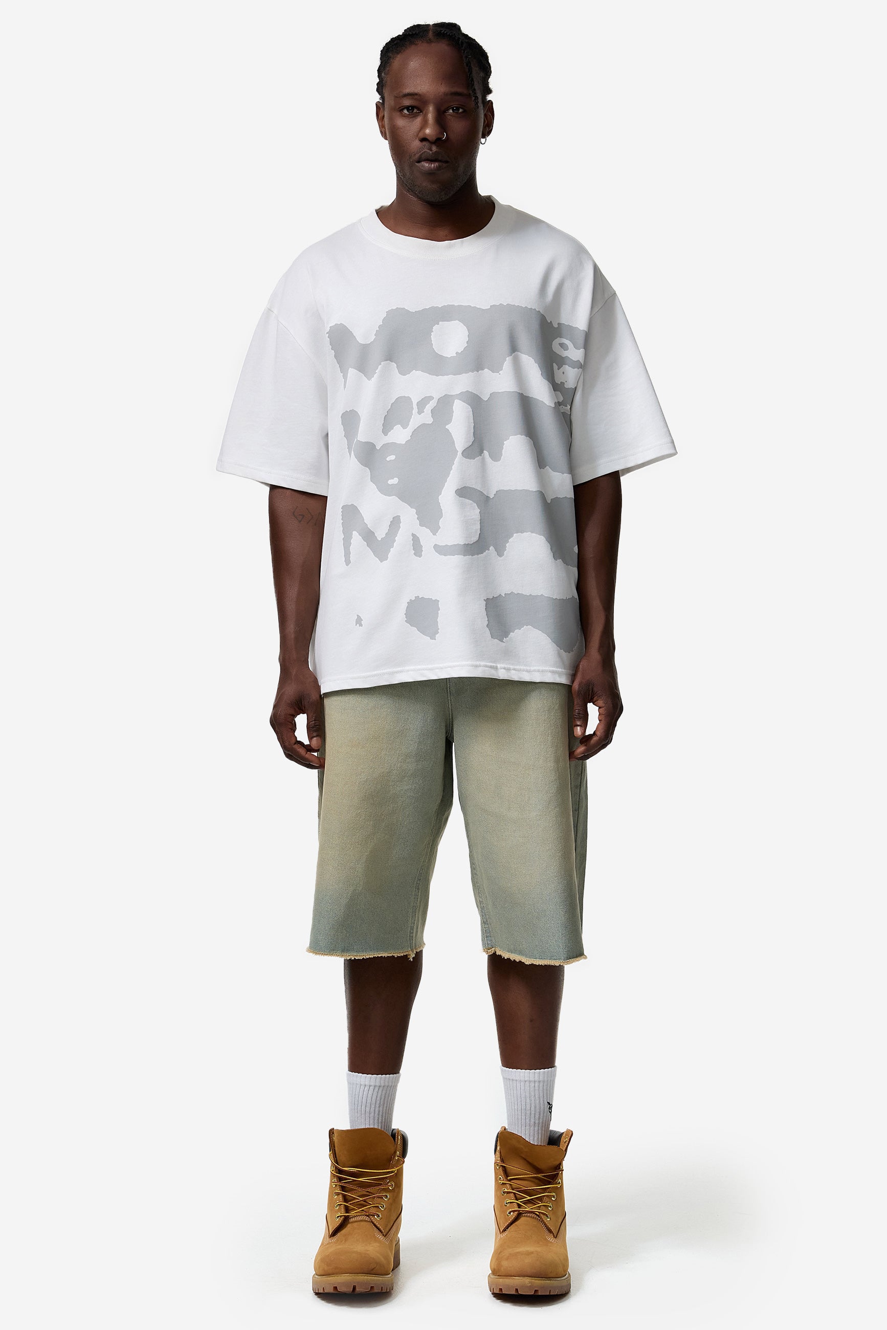 CASH PRINTER SHORTS BEIGE