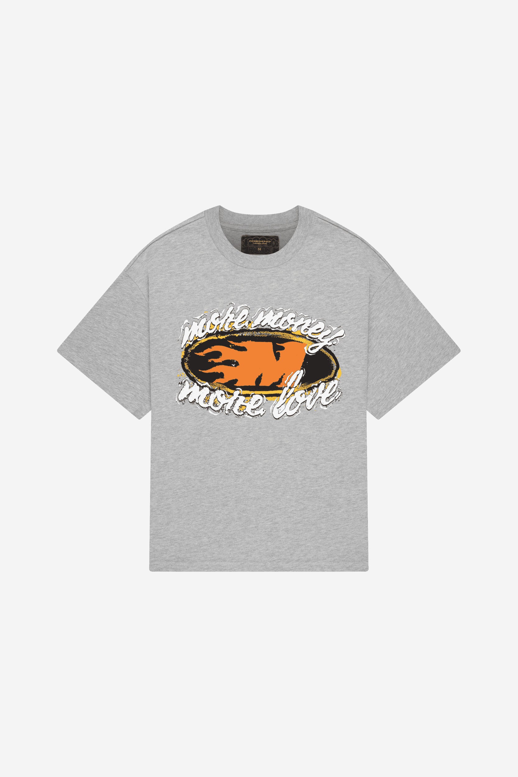 FLAMING M TEE GREY MELANGE