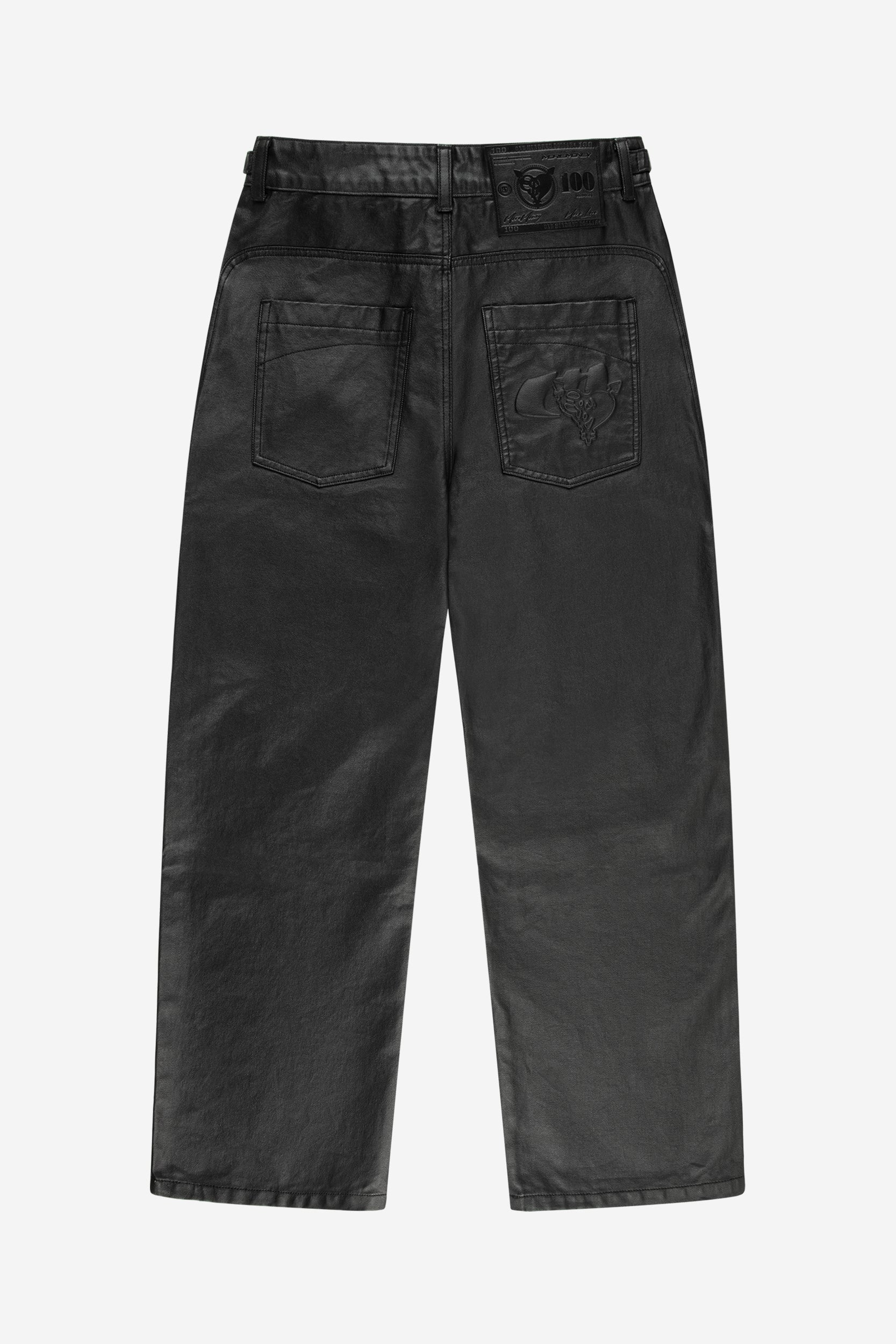 COATED MC PANTS BLACK