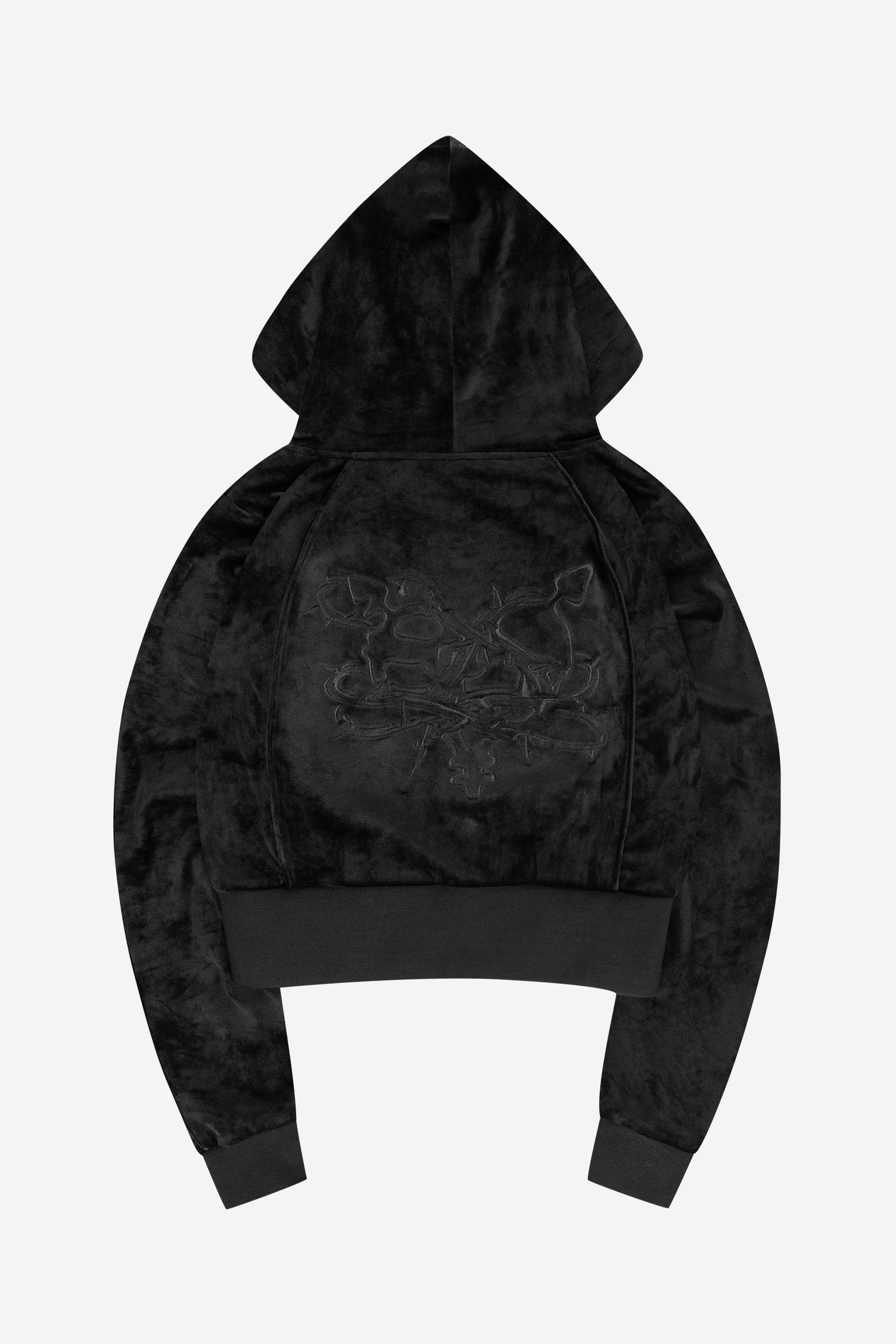 WOMEN'S VELOUR JACKET BLACK