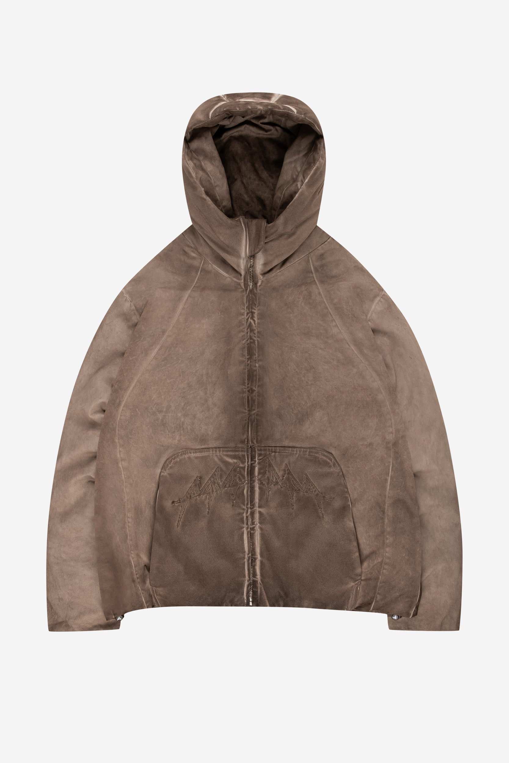 OIL WASHED BUFFER JACKET BROWN
