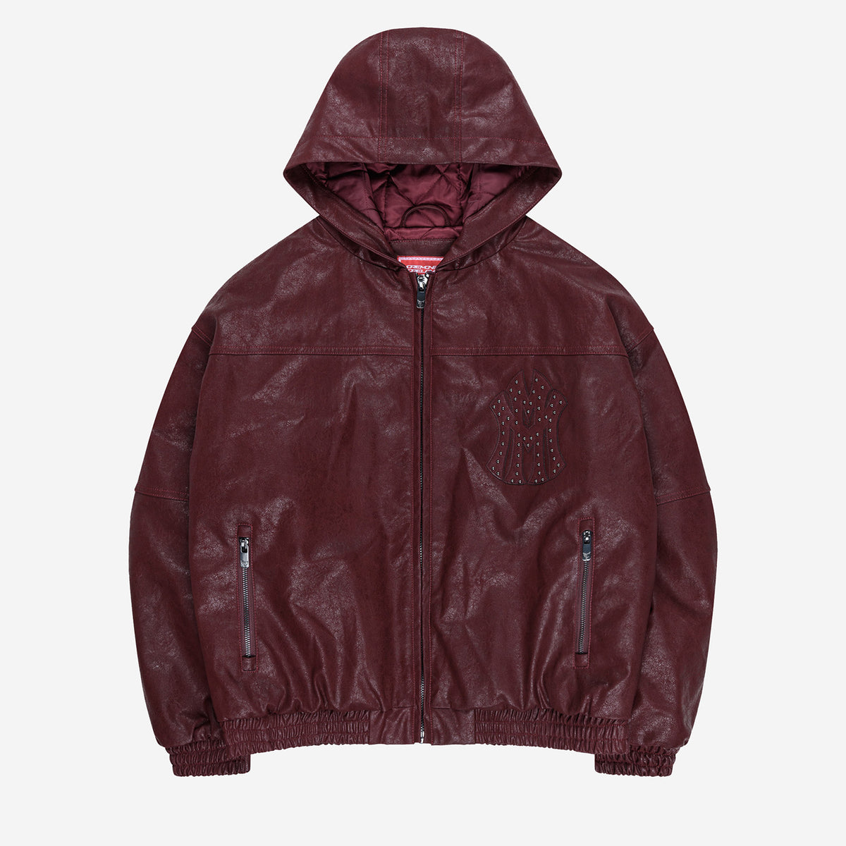 DA BIG M LEATHER JACKET RED