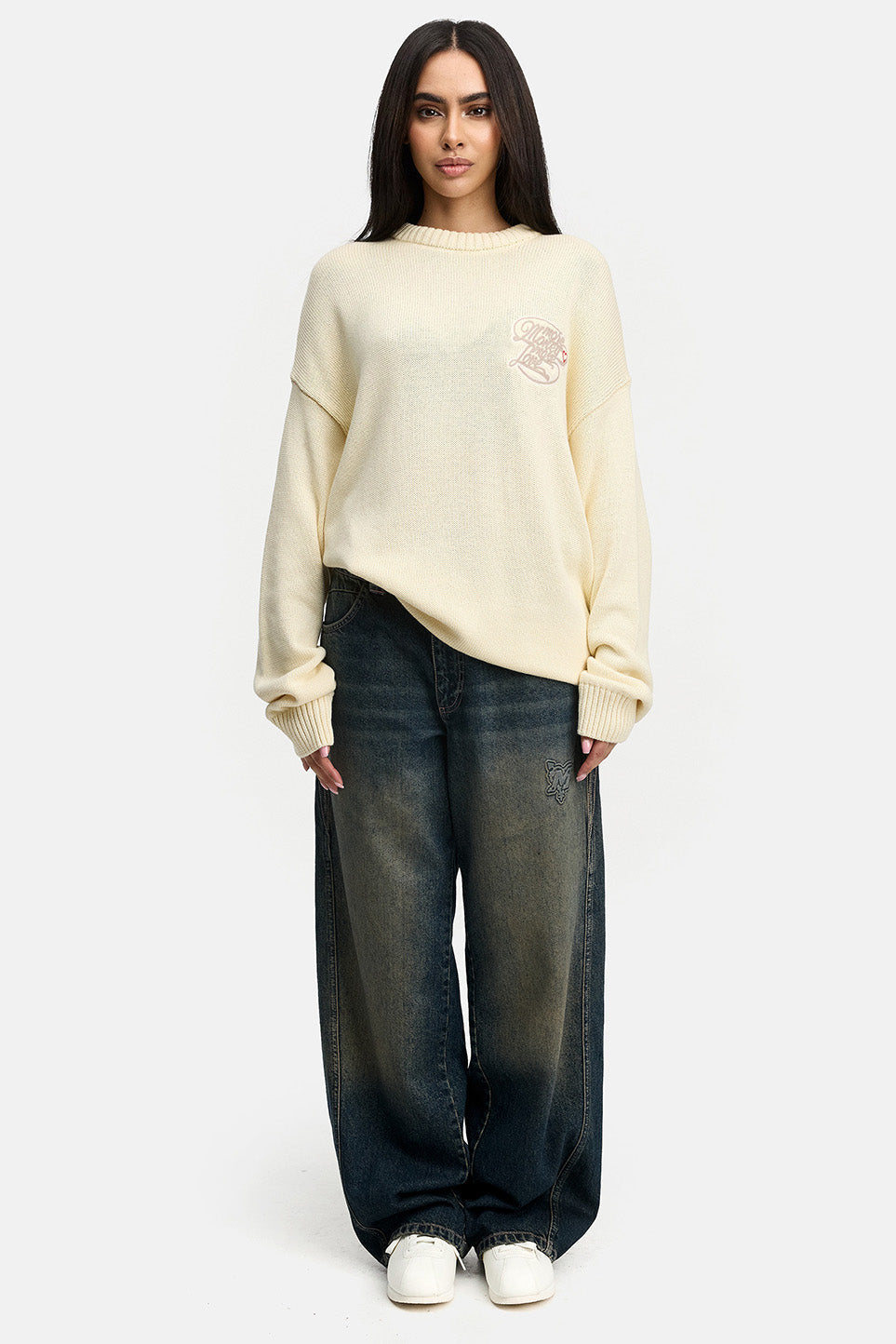 DISTINCTIVE BAGGY DENIM TEAL WASHED