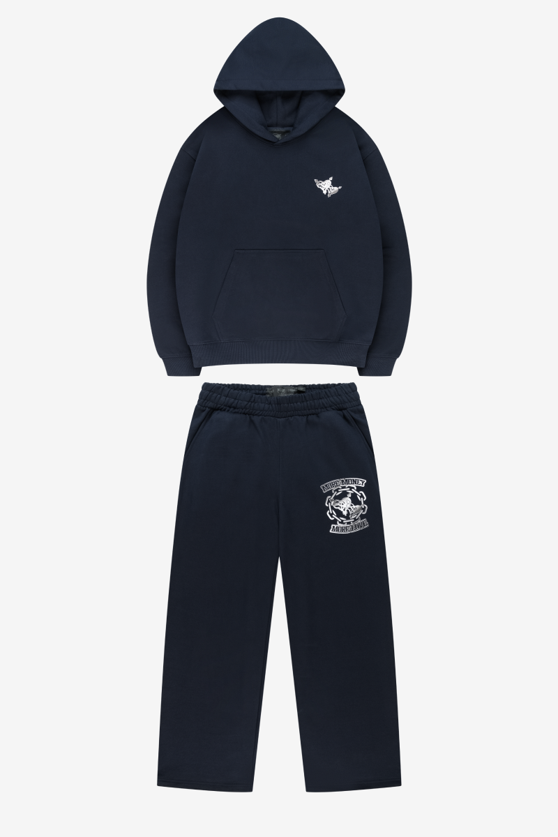 CHROME NAVY HOODIE + JOGGER