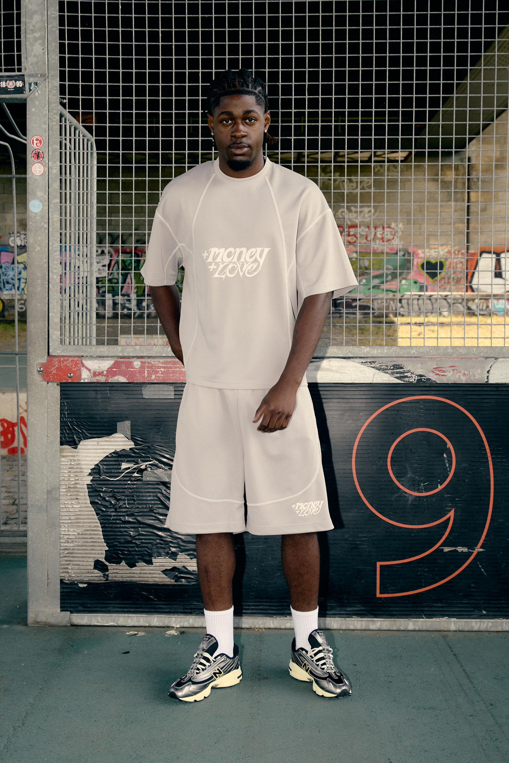 FLATLOCK SHORTS LIGHT GREY