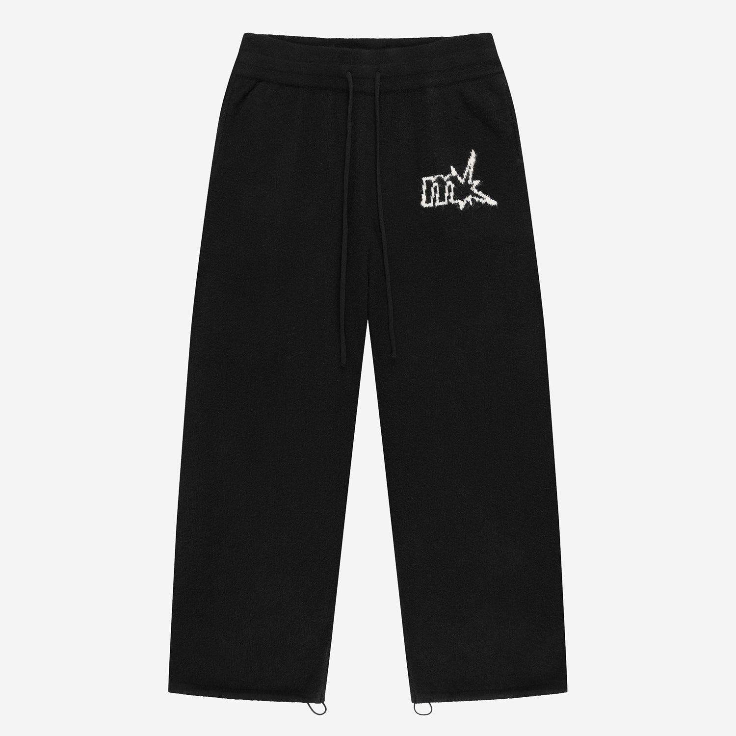 FUZZY KNIT JOGGER BLACK