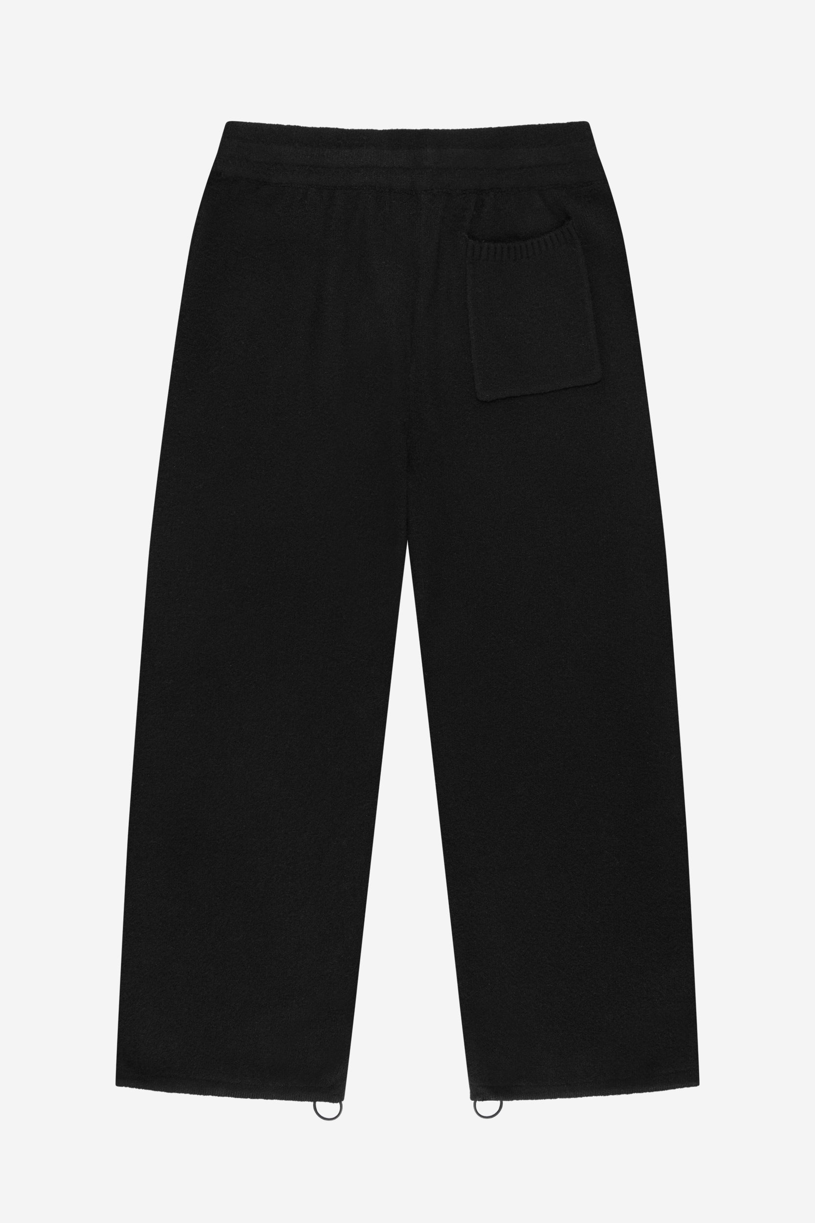 FUZZY KNIT JOGGER BLACK