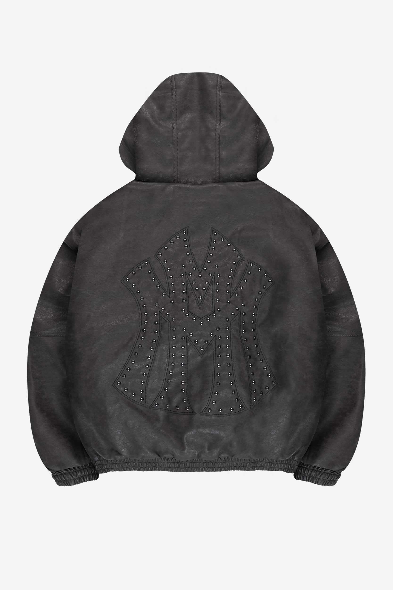 DA BIG M LEATHER JACKET DARK BROWN