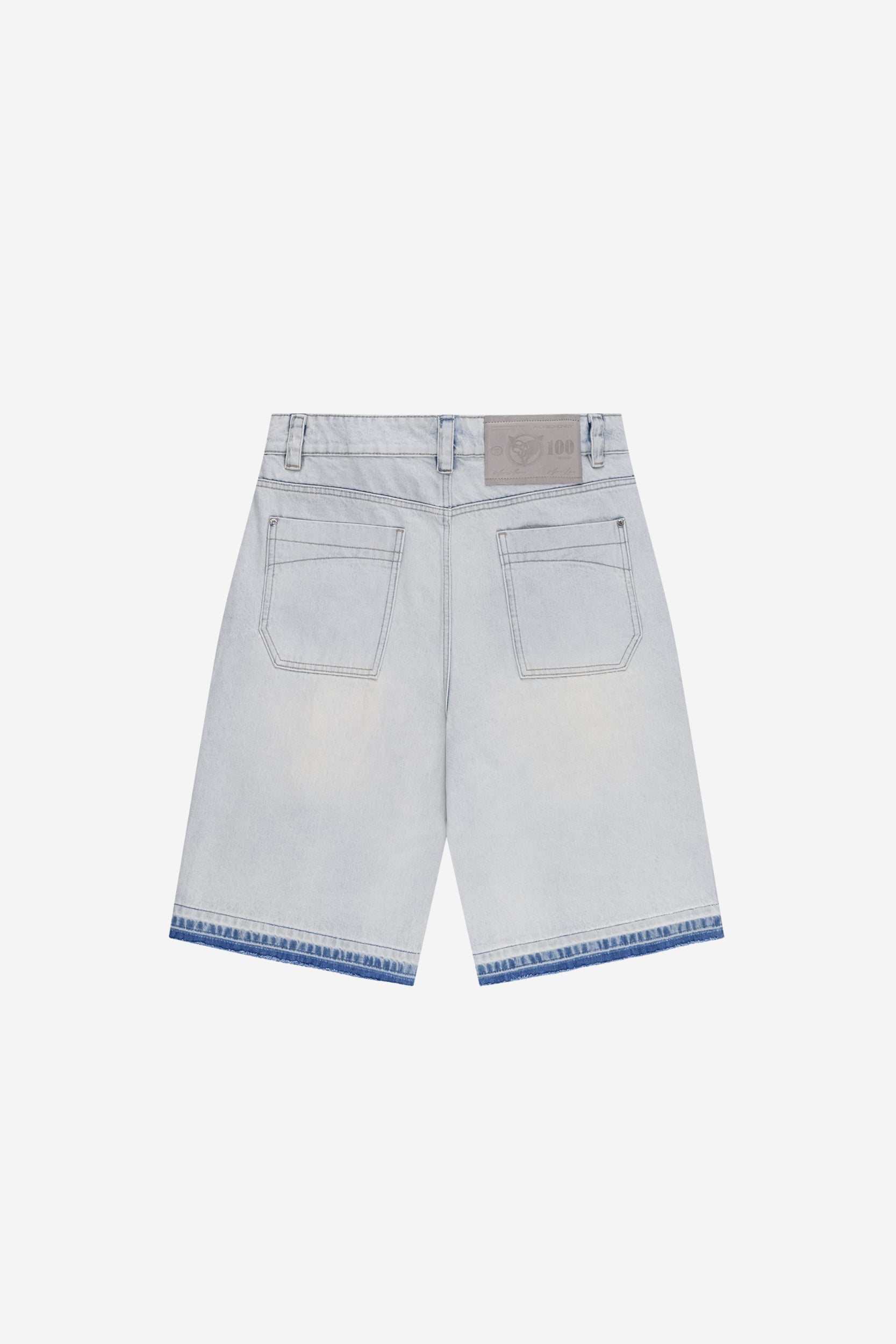 RHINESTONE CARPENTER JORTS BLUE