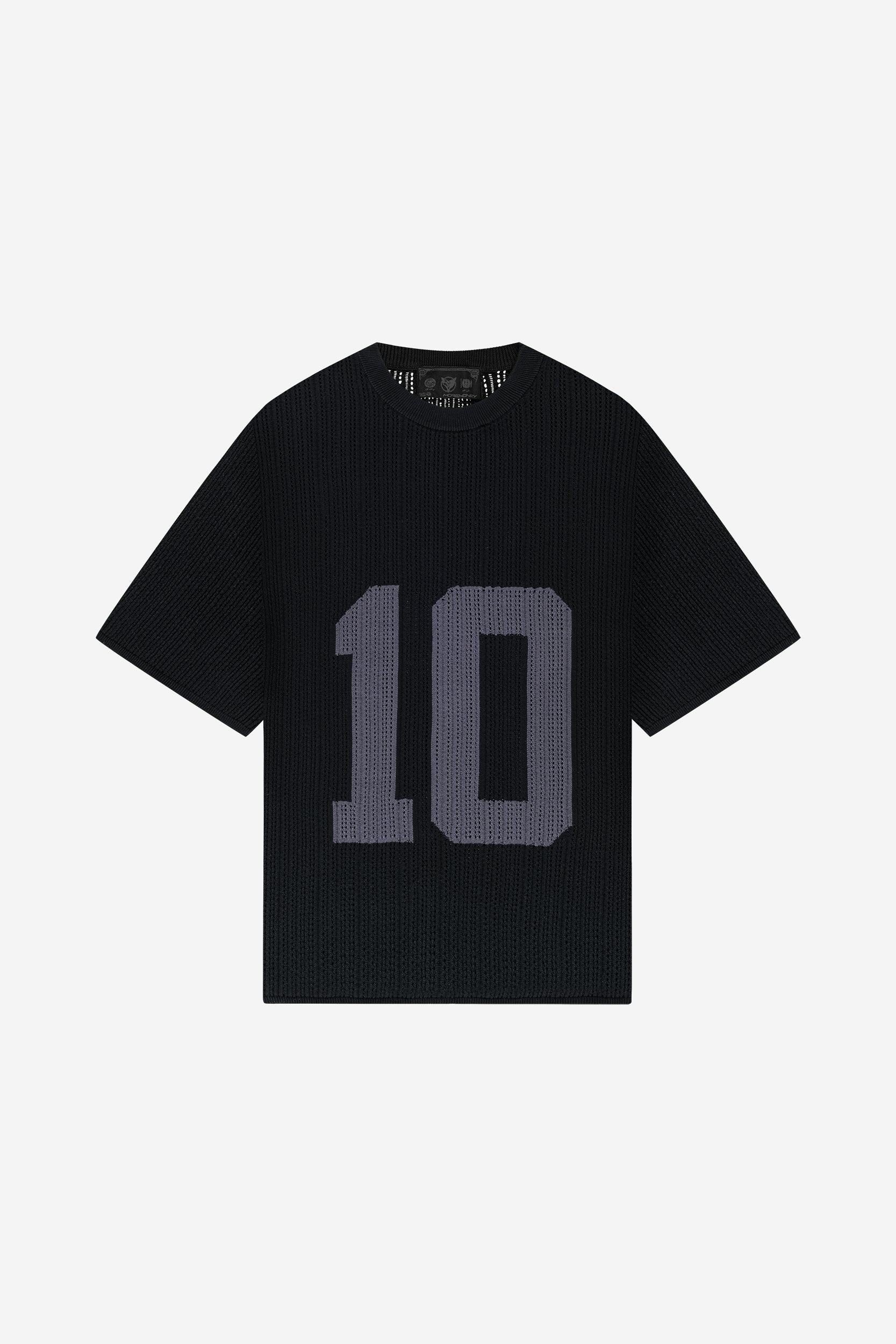 KNIT TEE JERSEY BLACK