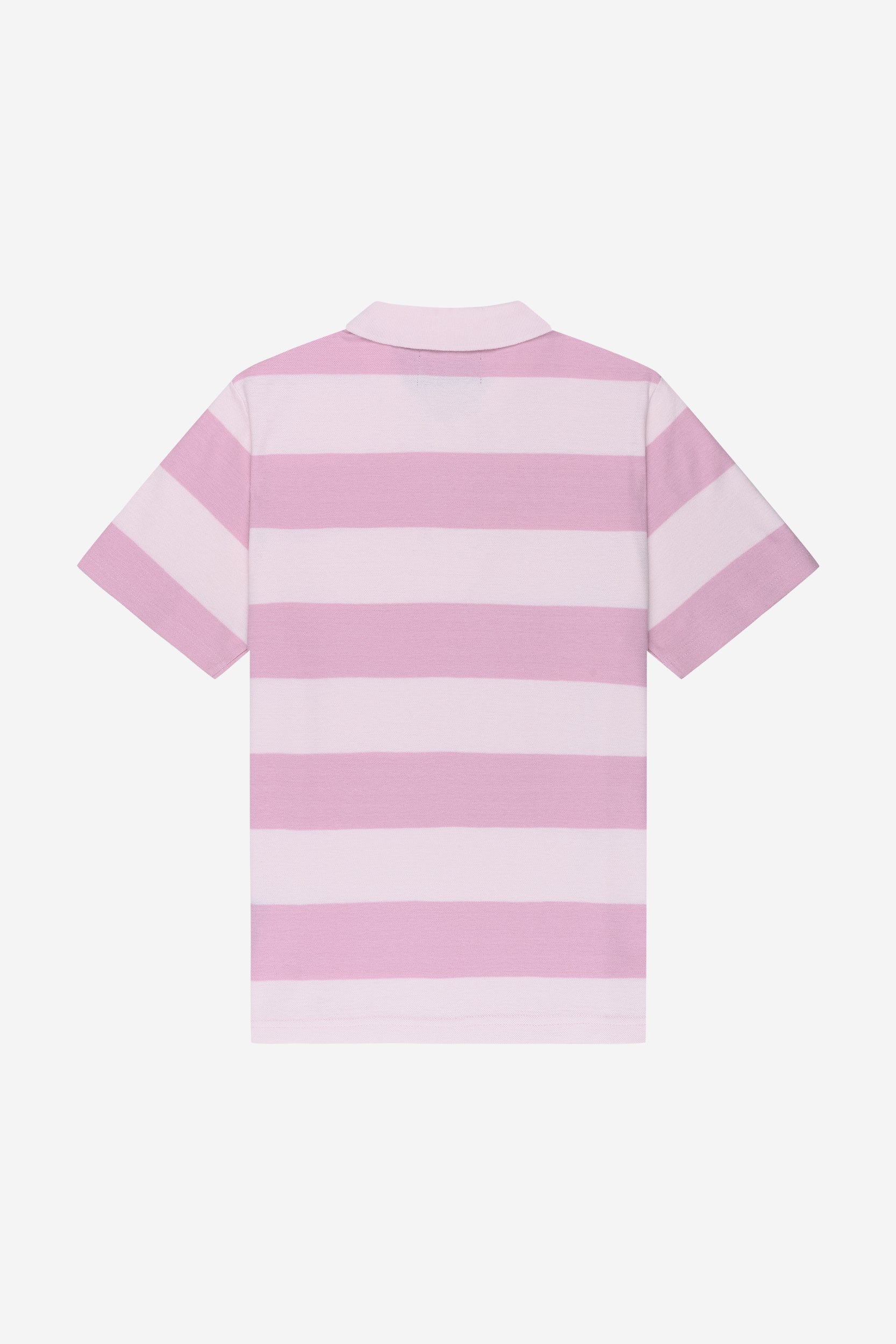 STRIPED POLO SHIRT PINK