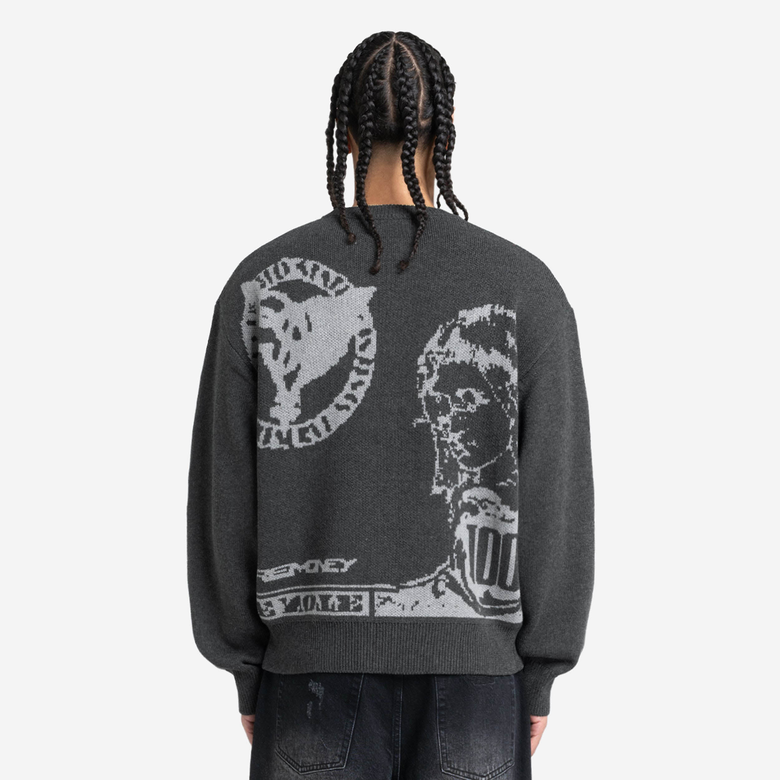 MORE BLESSINGS KNIT ANTRACITE GREY
