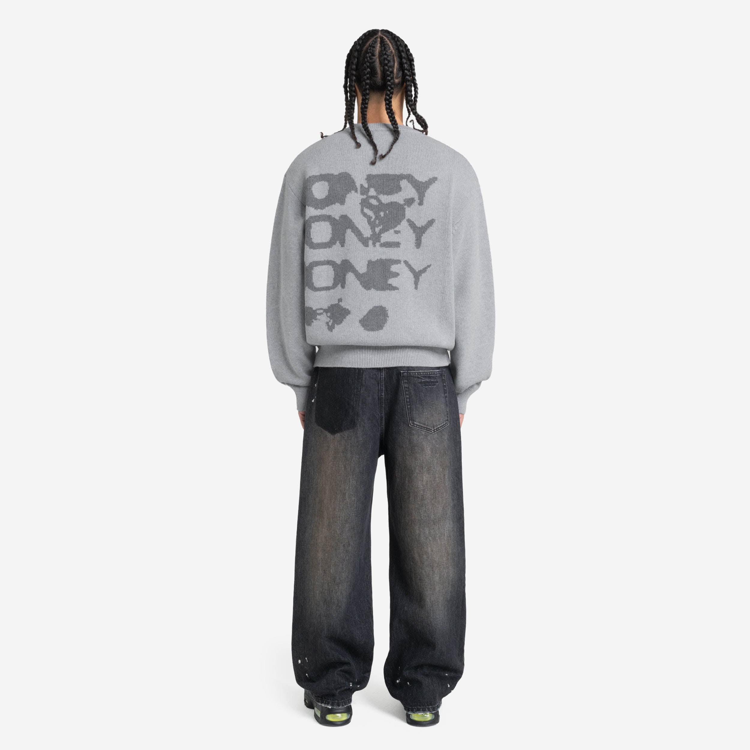 RADIANT CASH KNIT DARK GREY MELANGE