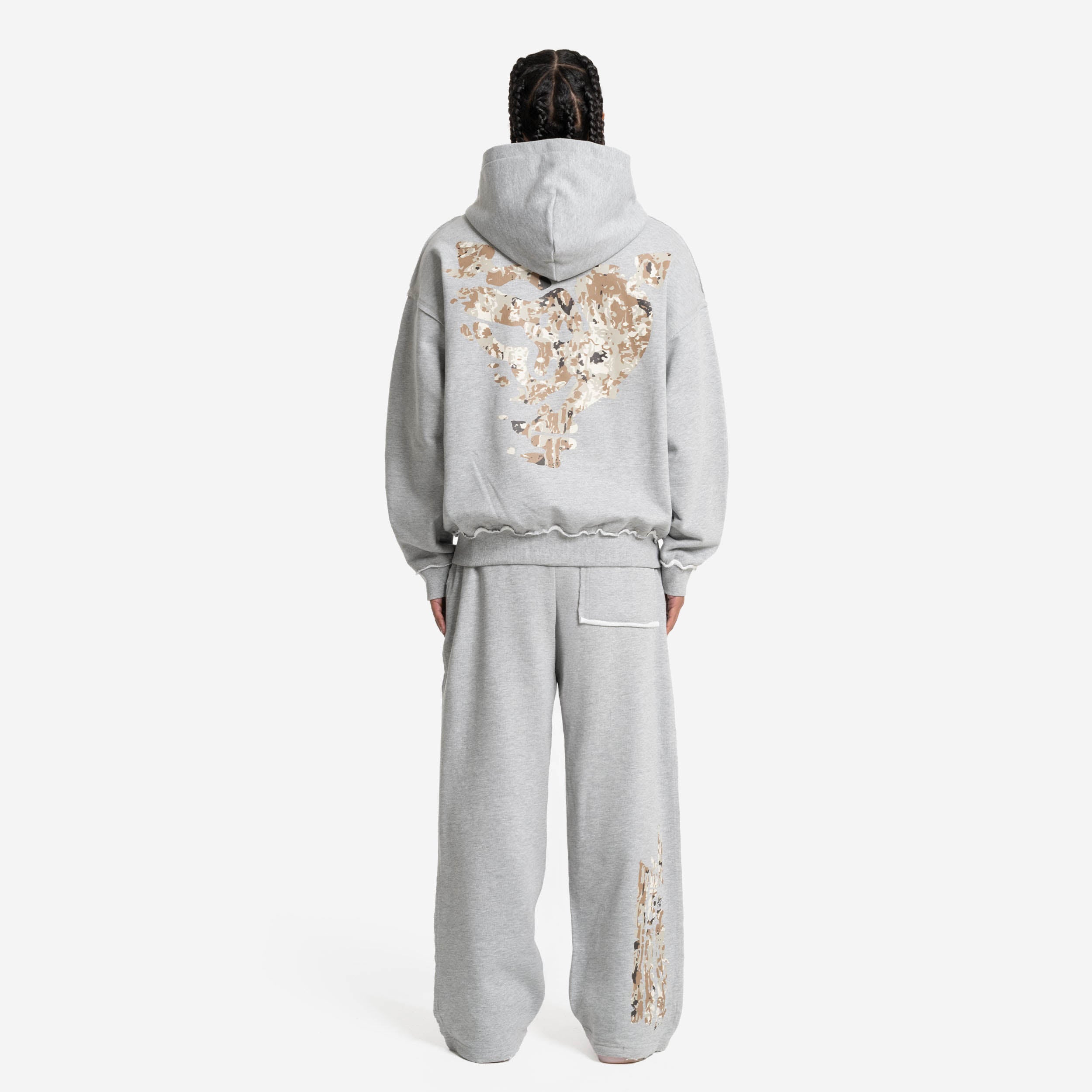 MONEY CALLING FLATLOCK ZIP GREY MELANGE