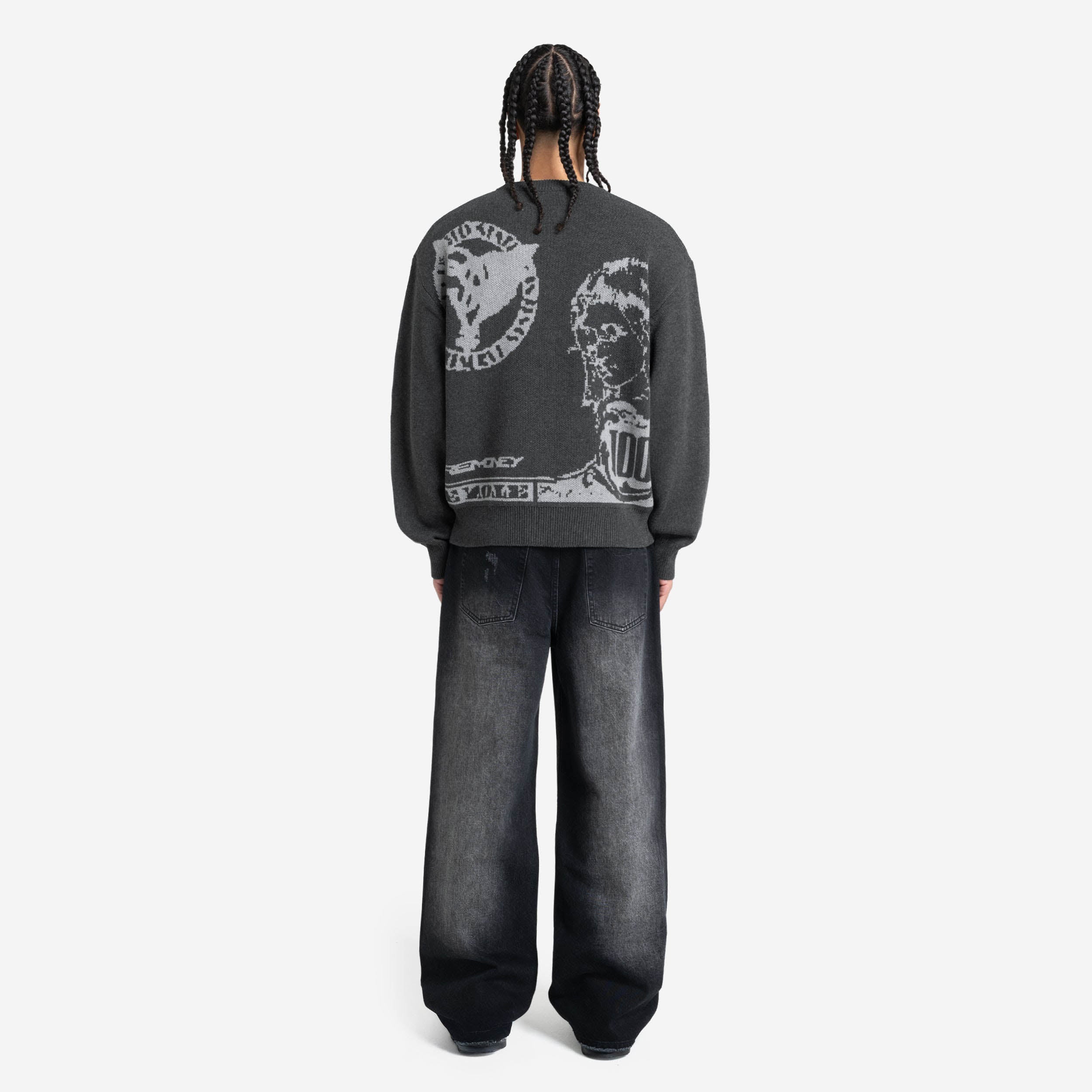 MORE BLESSINGS KNIT ANTRACITE GREY