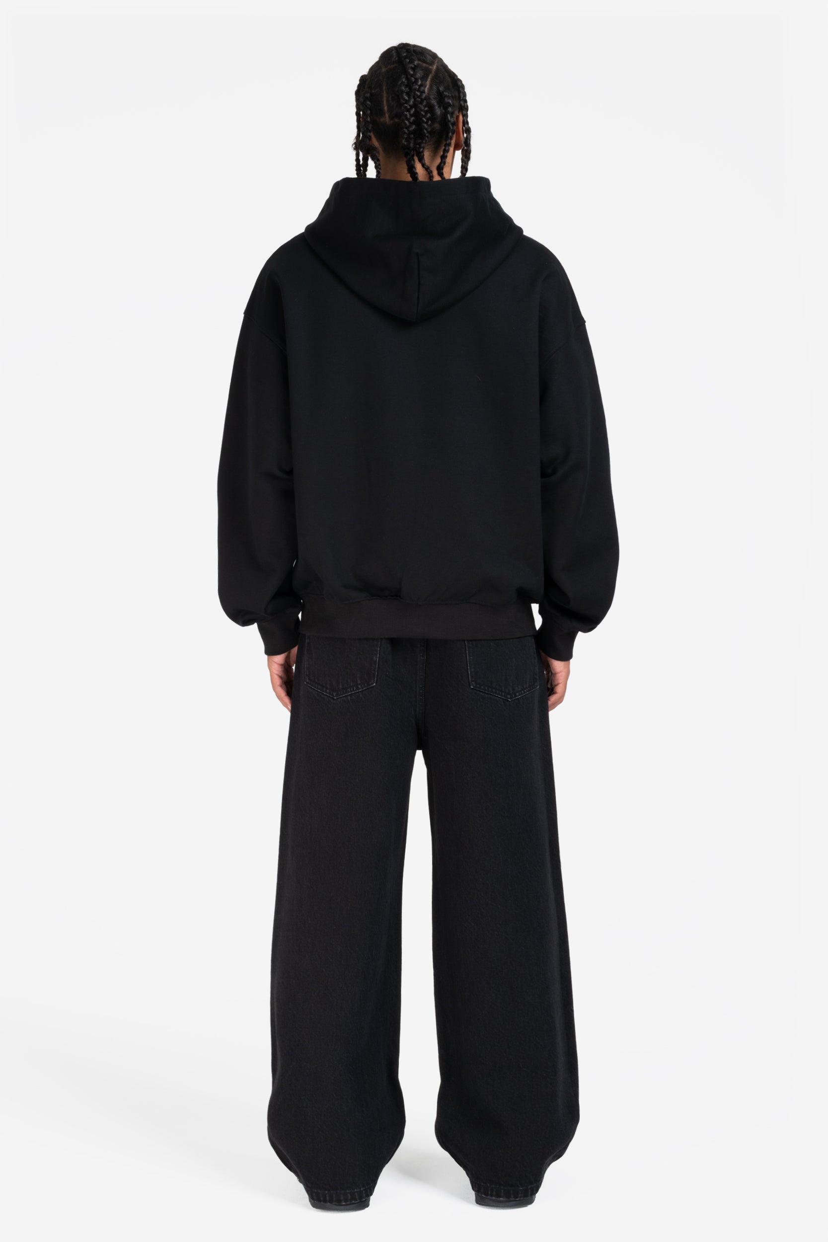 PROFIT ZIP HOODIE BLACK + OPEN LEG JOGGER BLACK