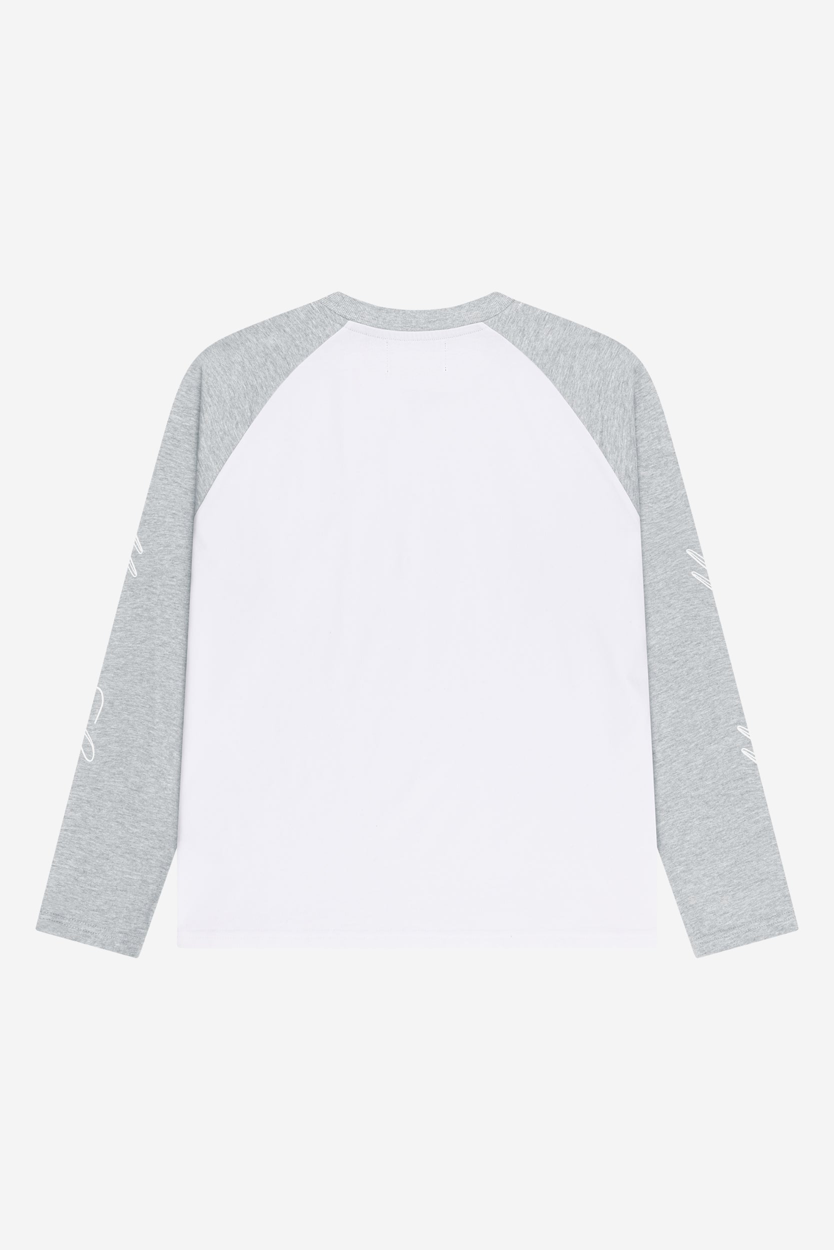SCRIPT RAGLAN LONGSLEEVE GREY MELANGE