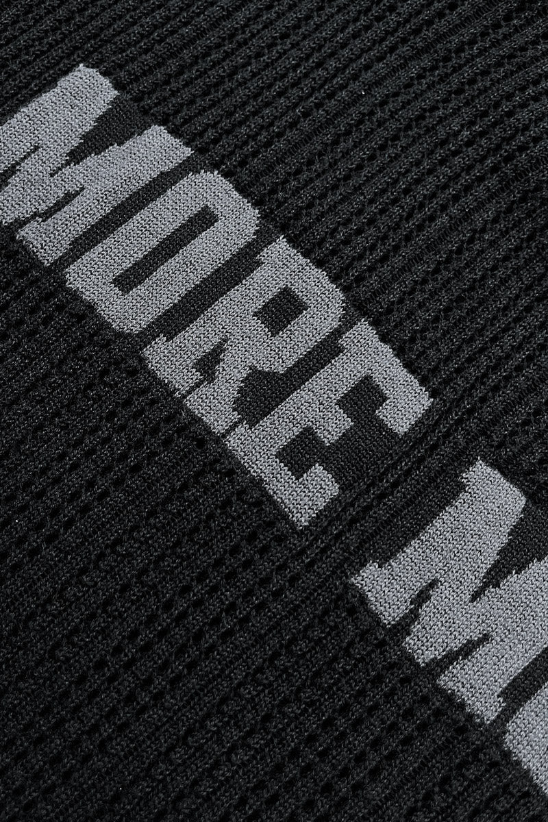 KNIT TEE JERSEY BLACK