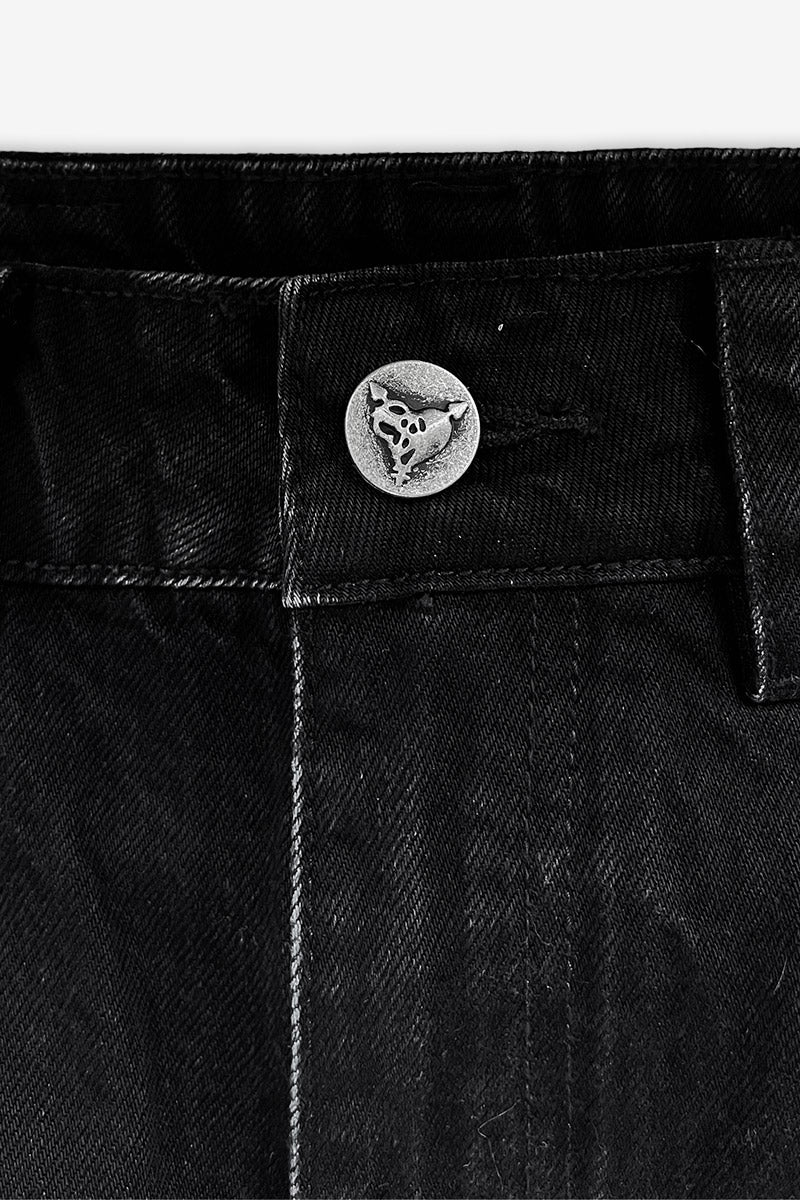 DISTINCTIVE JORTS BLACK