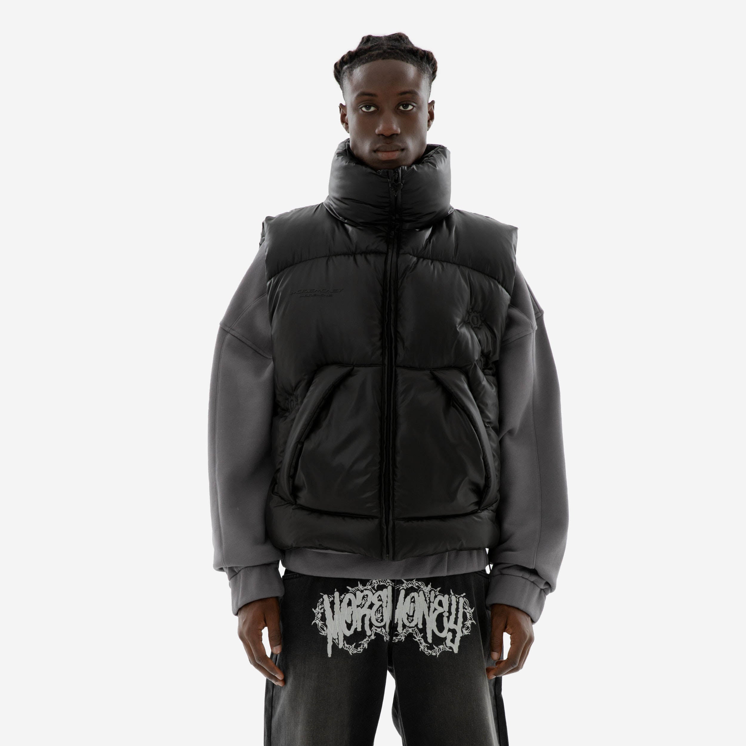 THE PUFFA VEST BLACK