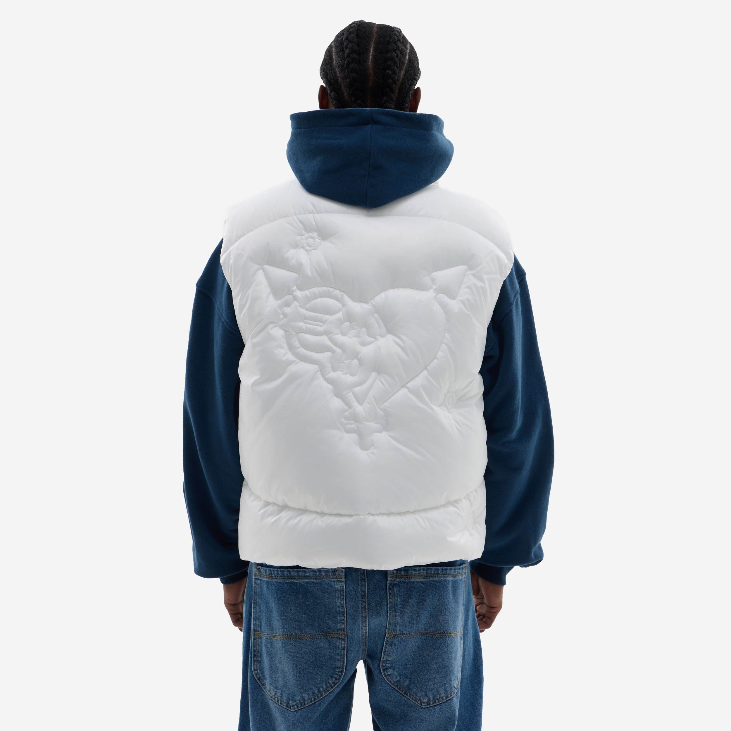 BULLET PUFFER VEST WHITE