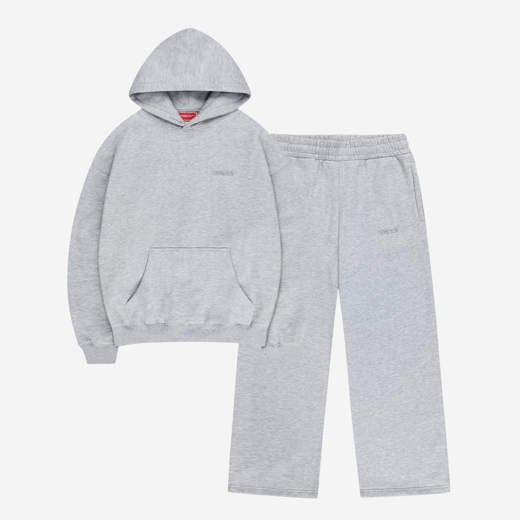 CLOUDS HOODIE + JOGGER GREY MELANGE