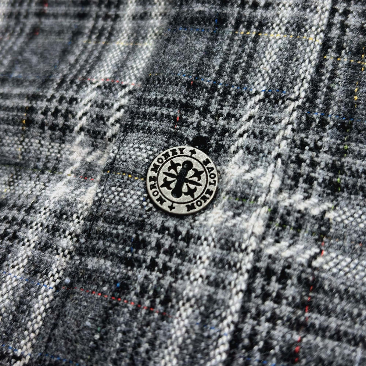 SCRIPT FLANNEL DARK GREY