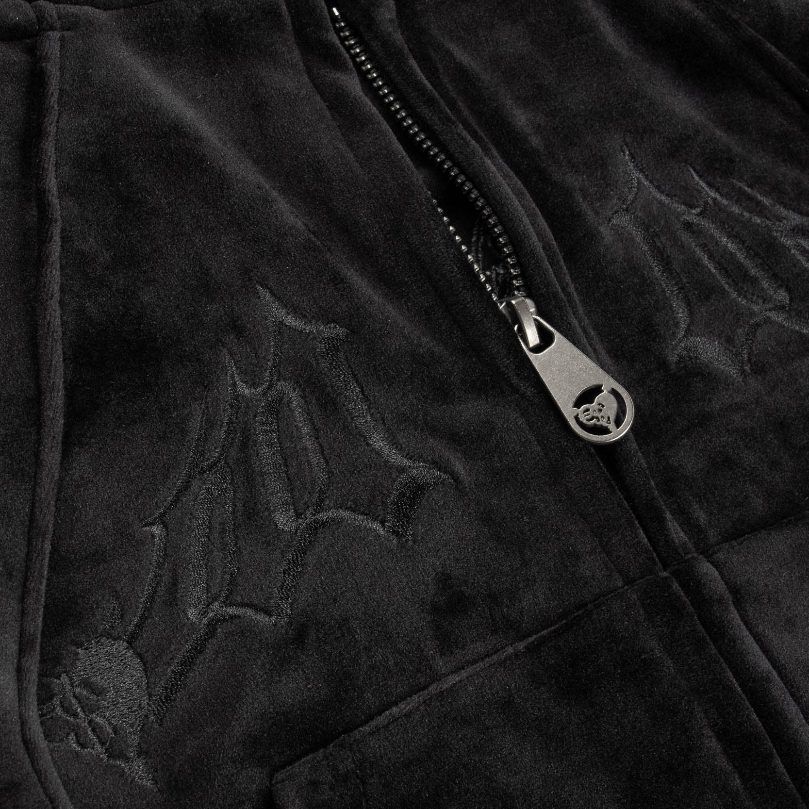 WOMEN'S VELOUR JACKET BLACK