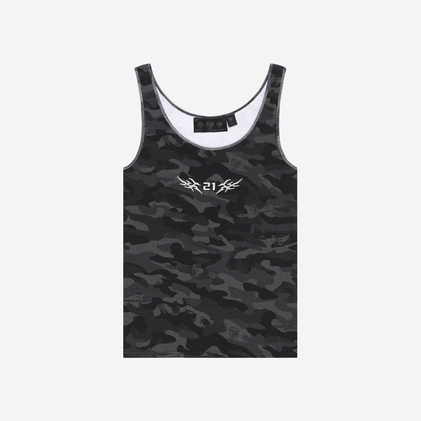 CAMO GIRLS TANKTOP BLACK
