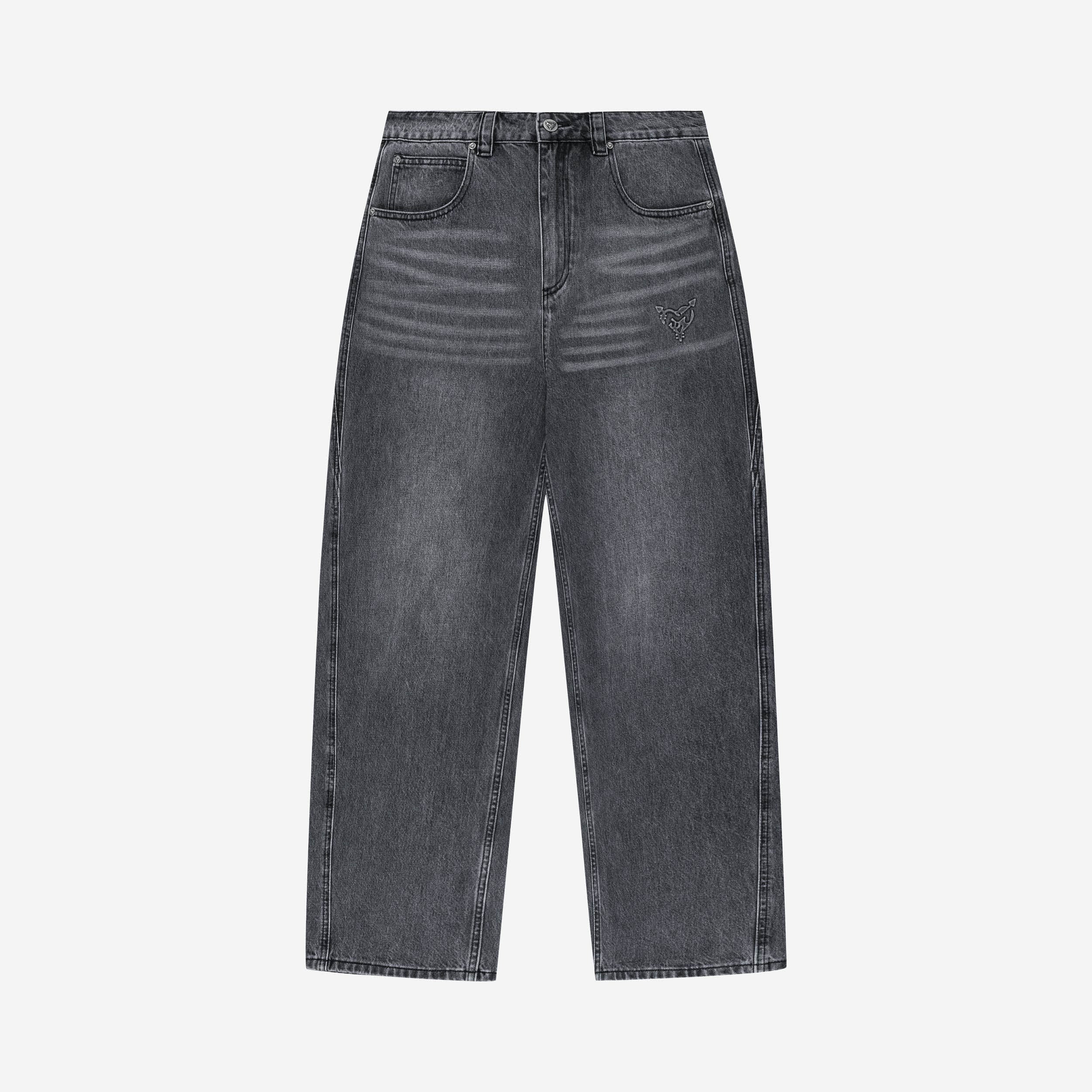 DISTINCTIVE BAGGY DENIM GREY