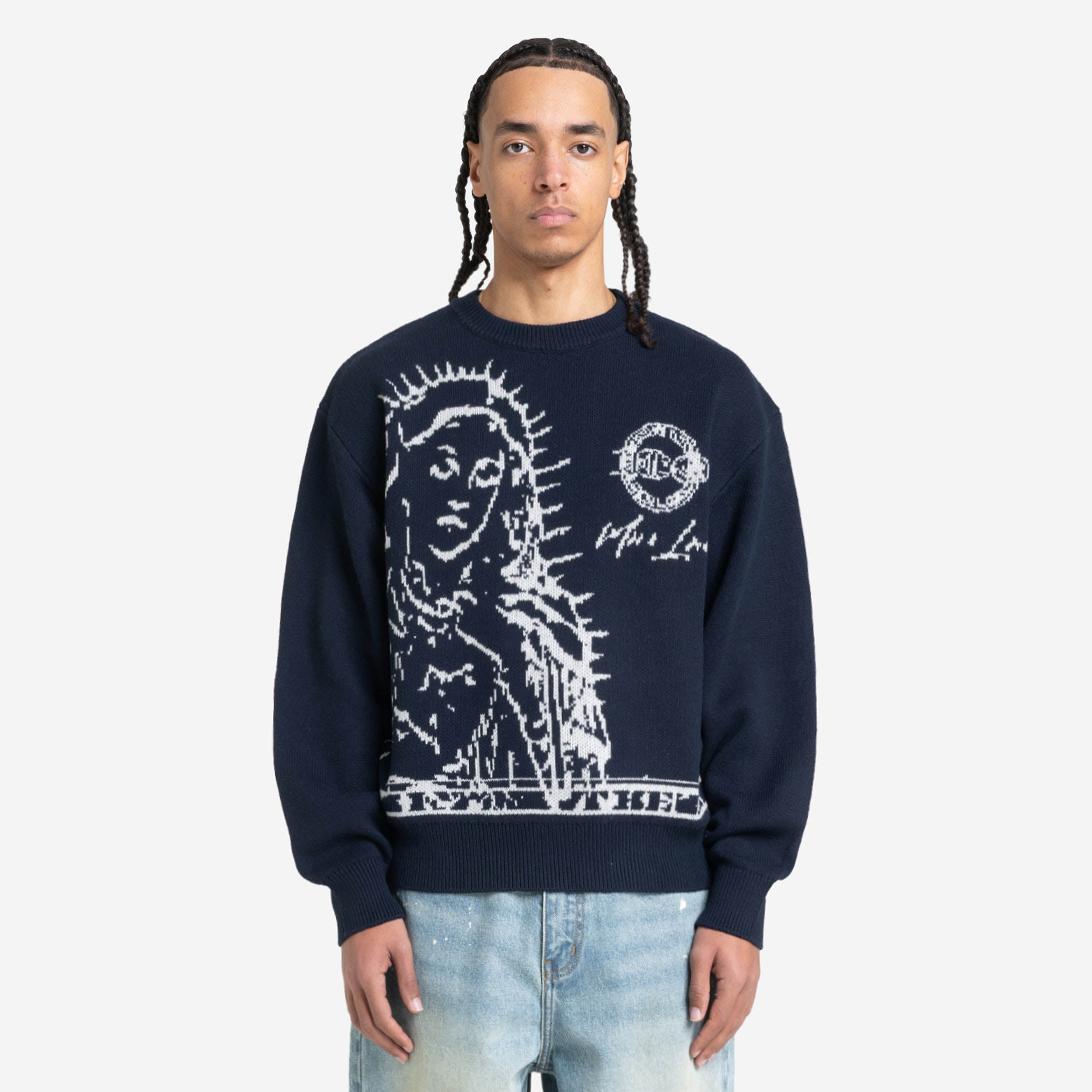 MORE BLESSINGS KNIT NAVY