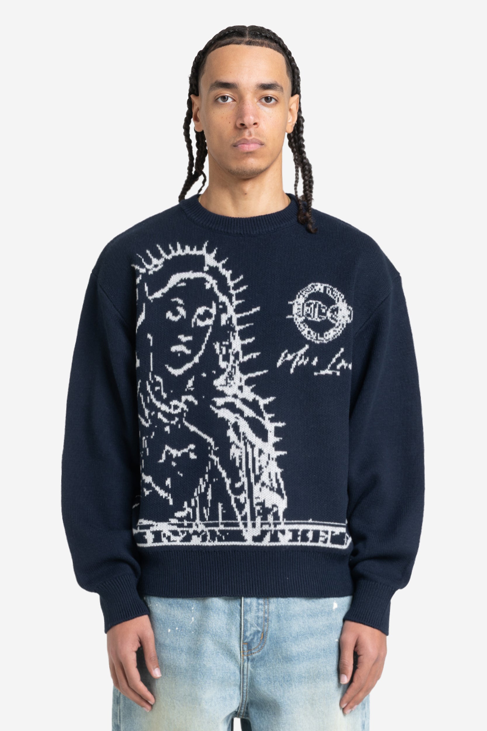MORE BLESSINGS KNIT NAVY