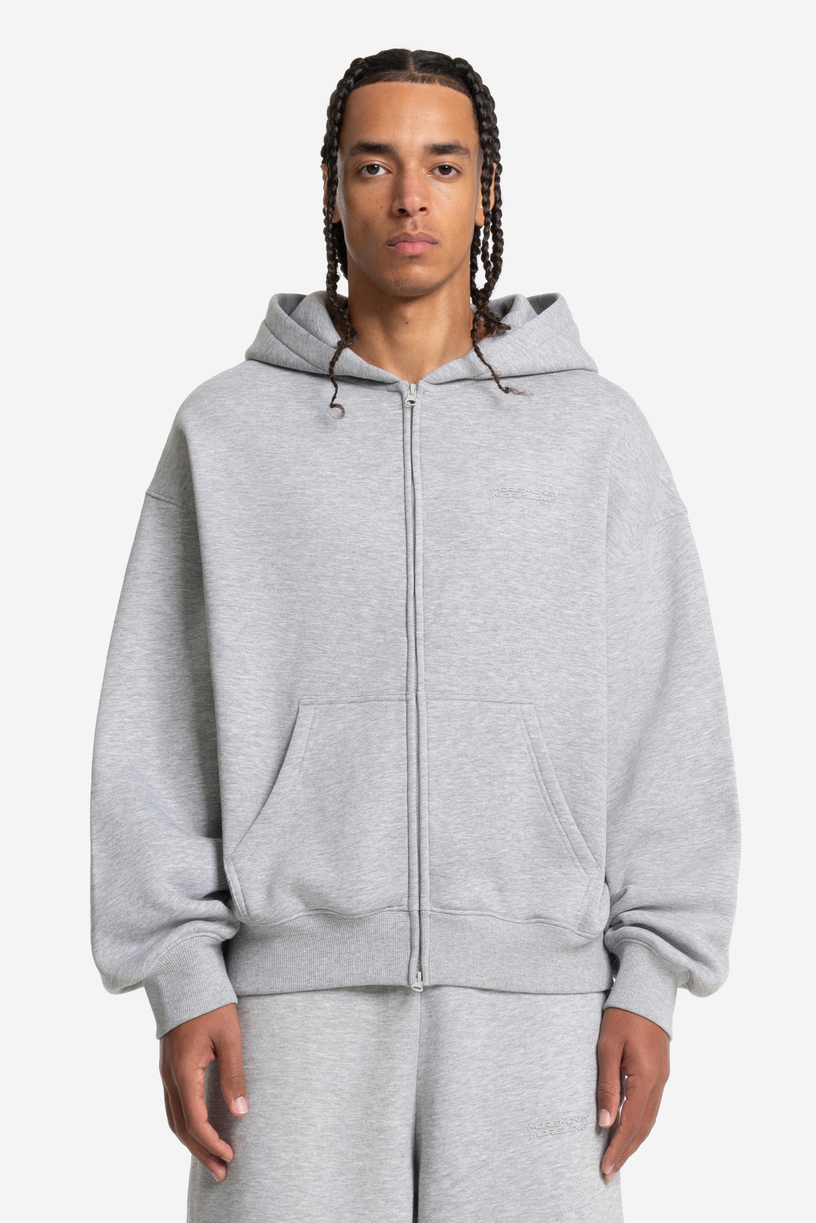CLOUDS ZIP GREY MELANGE
