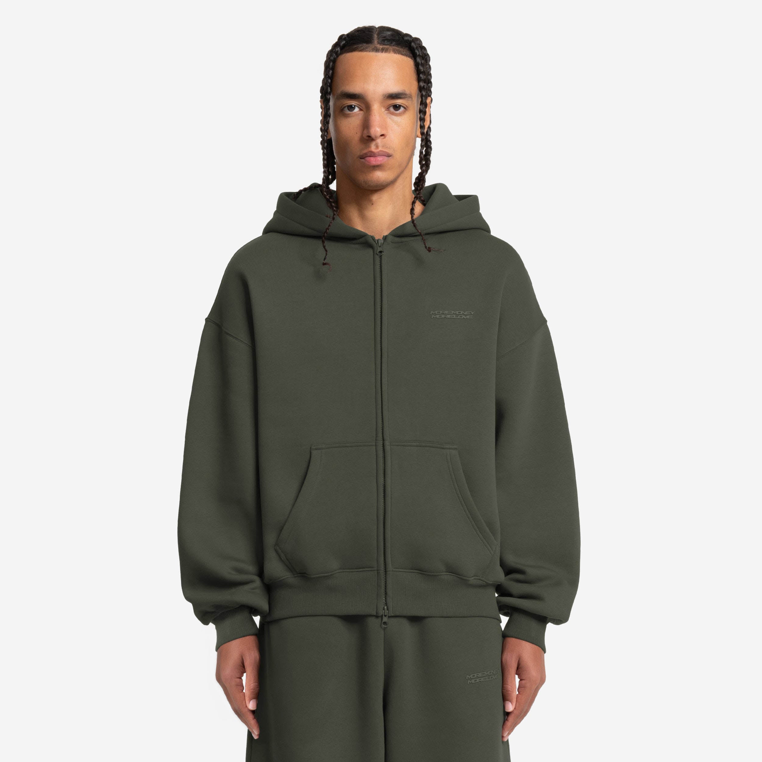 CLOUDS ZIP OLIVE