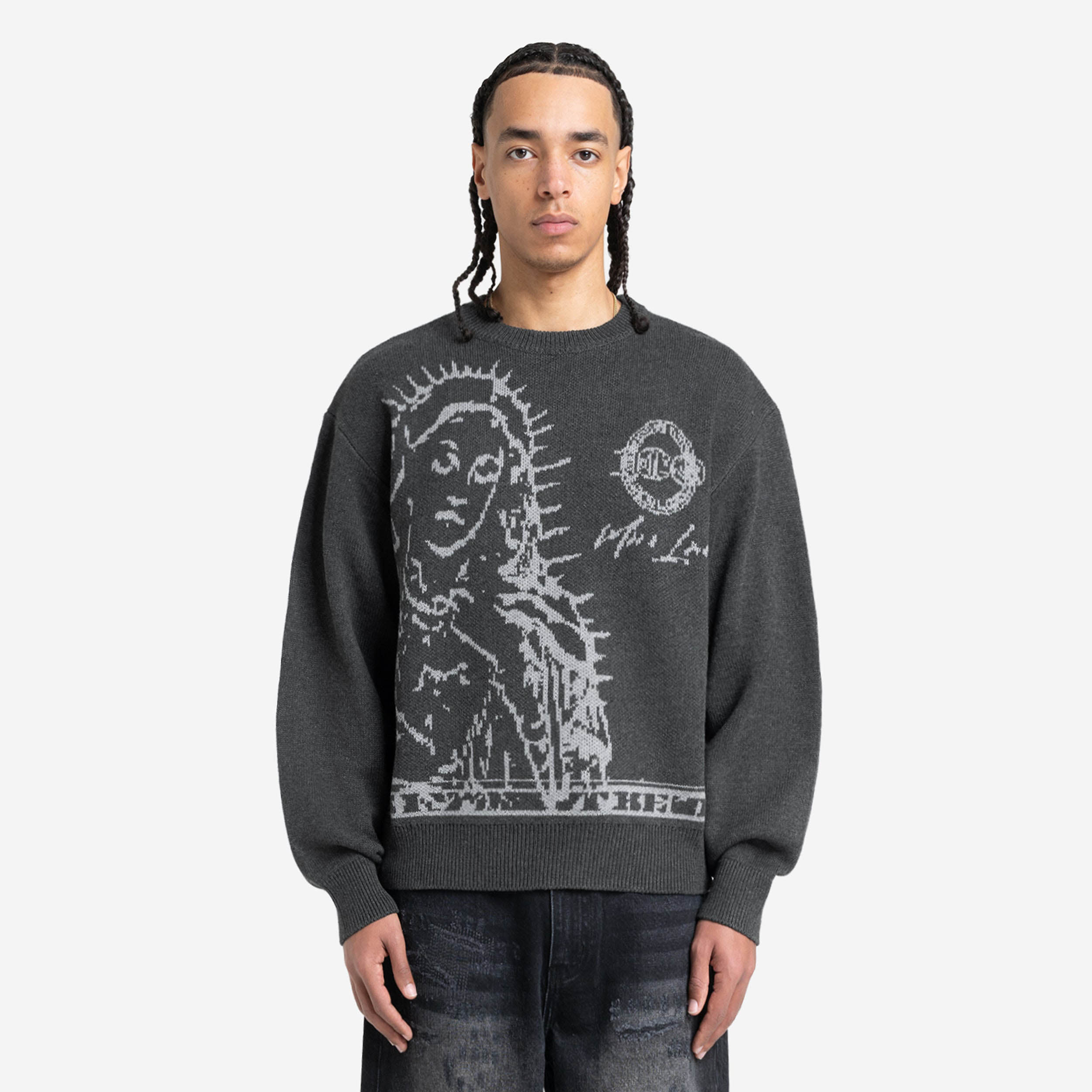 MORE BLESSINGS KNIT ANTRACITE GREY