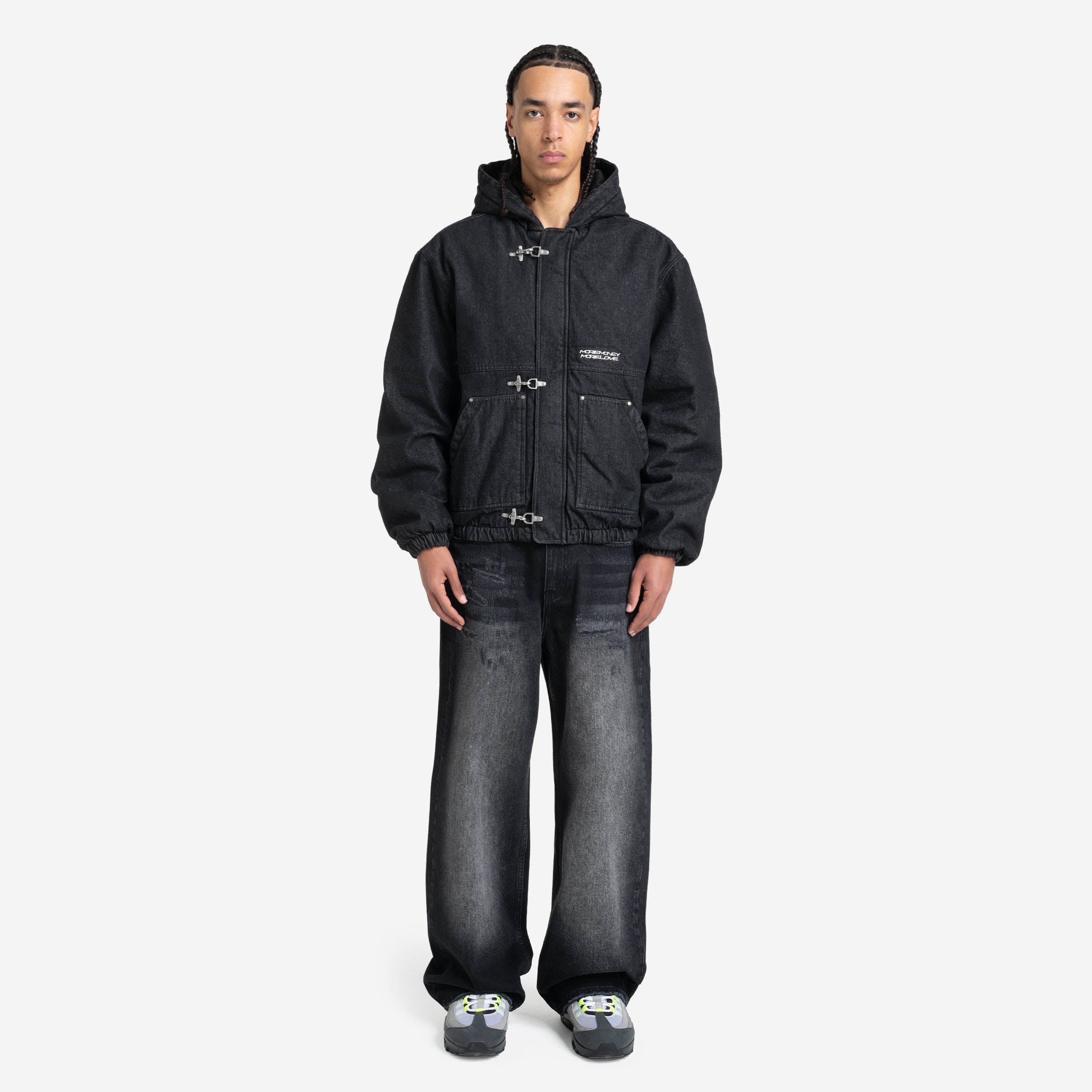 UTILITY DENIM JACKET BLACK IRON