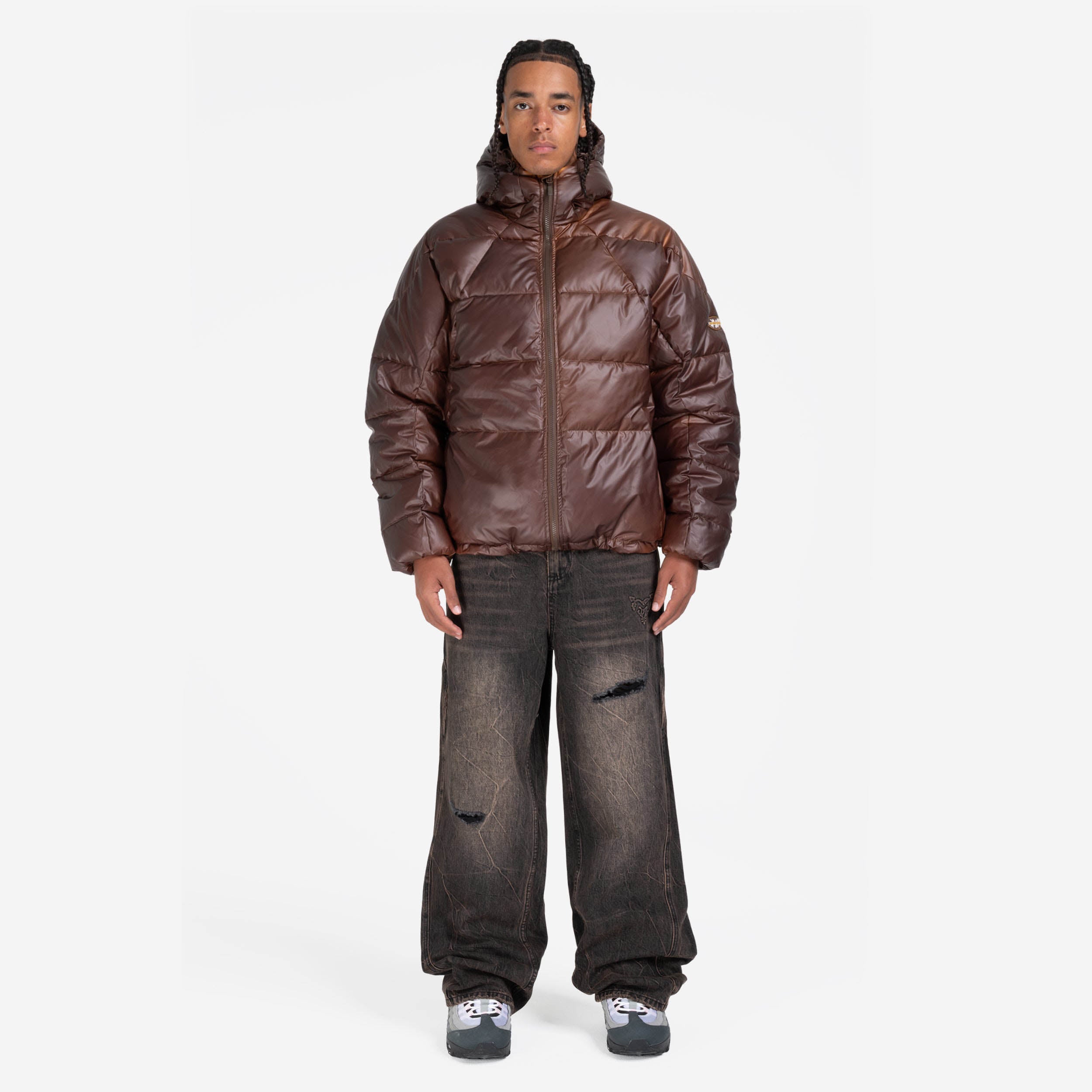 HEAT REACTIVE BIG PUFFA JACKET BROWN