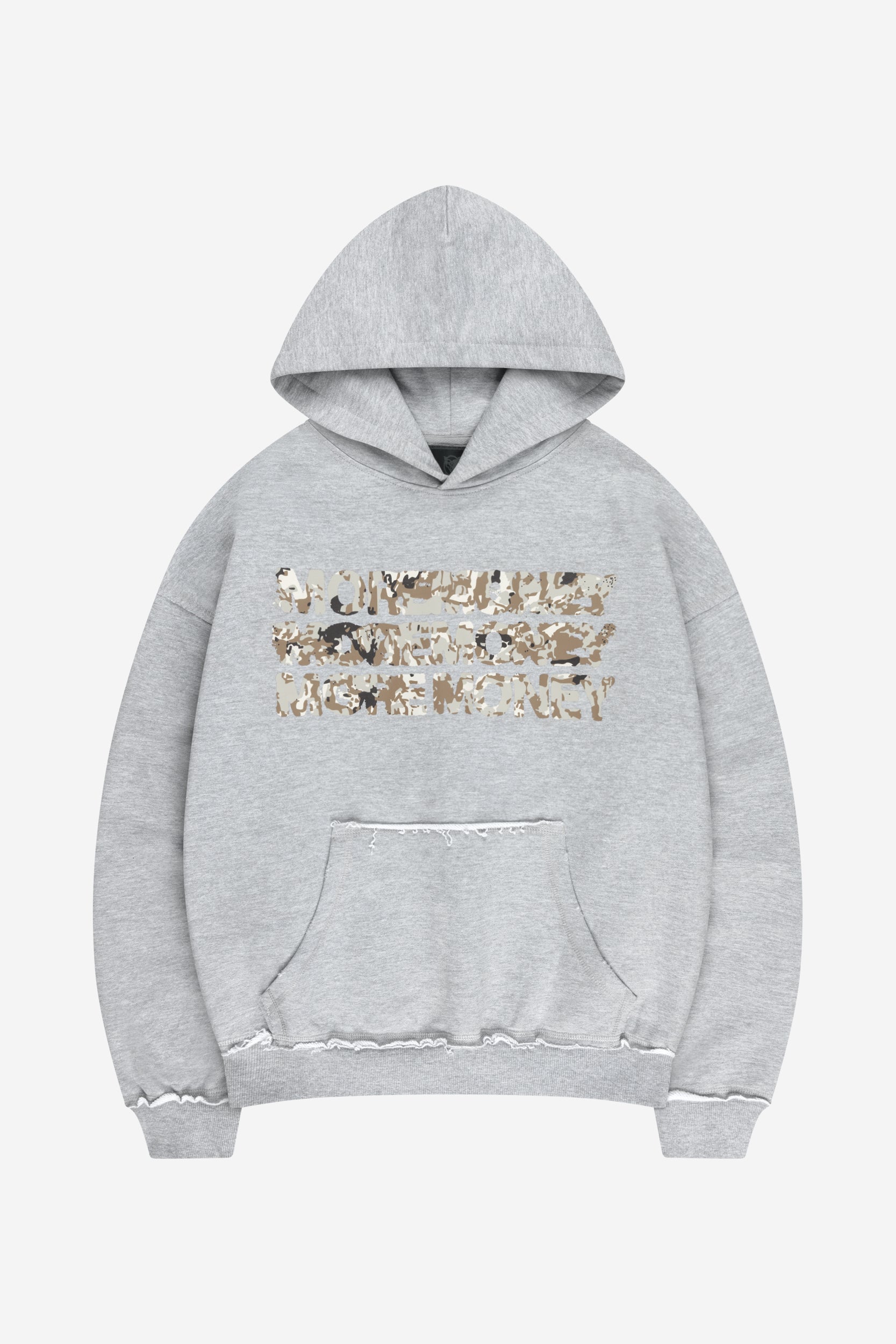 MONEY CALLING FLATLOOK HOODIE GRAY MELANGE